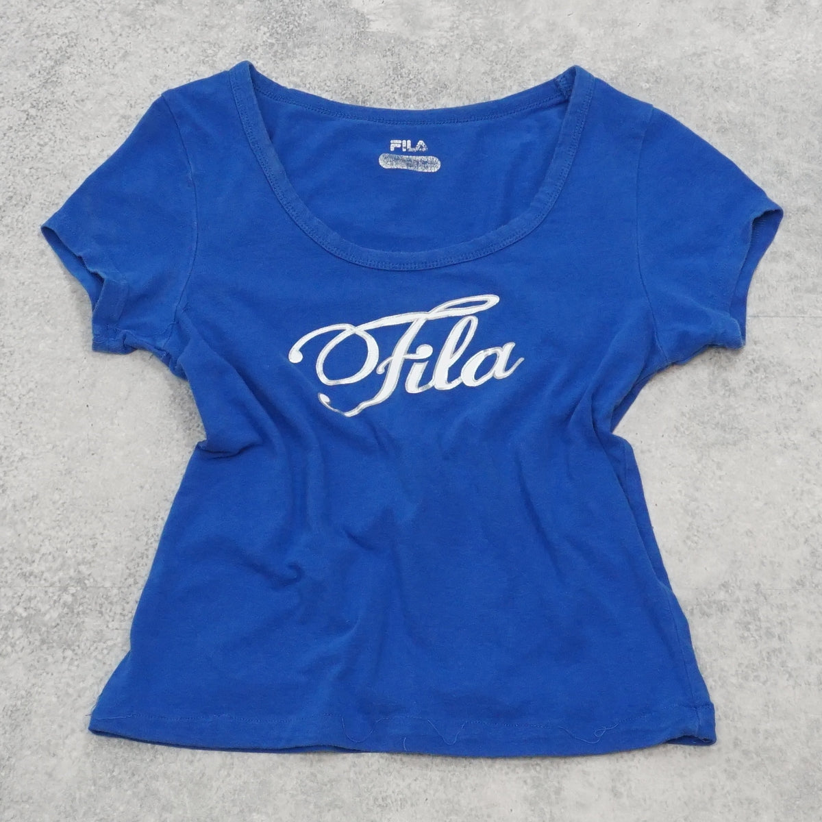 Fila Script Logo Cropped T-Shirt
