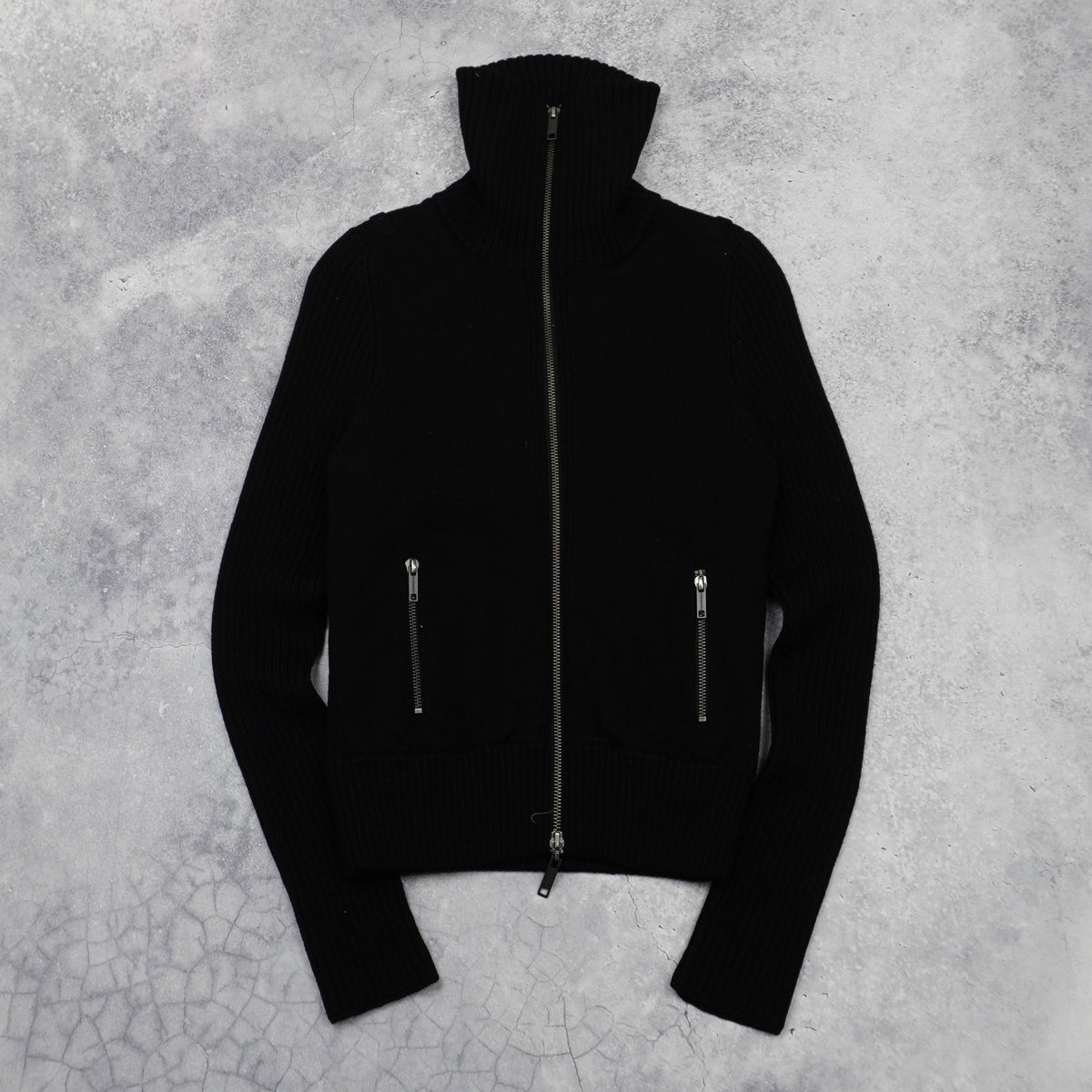 2000s Burberry London Knit Zip Up