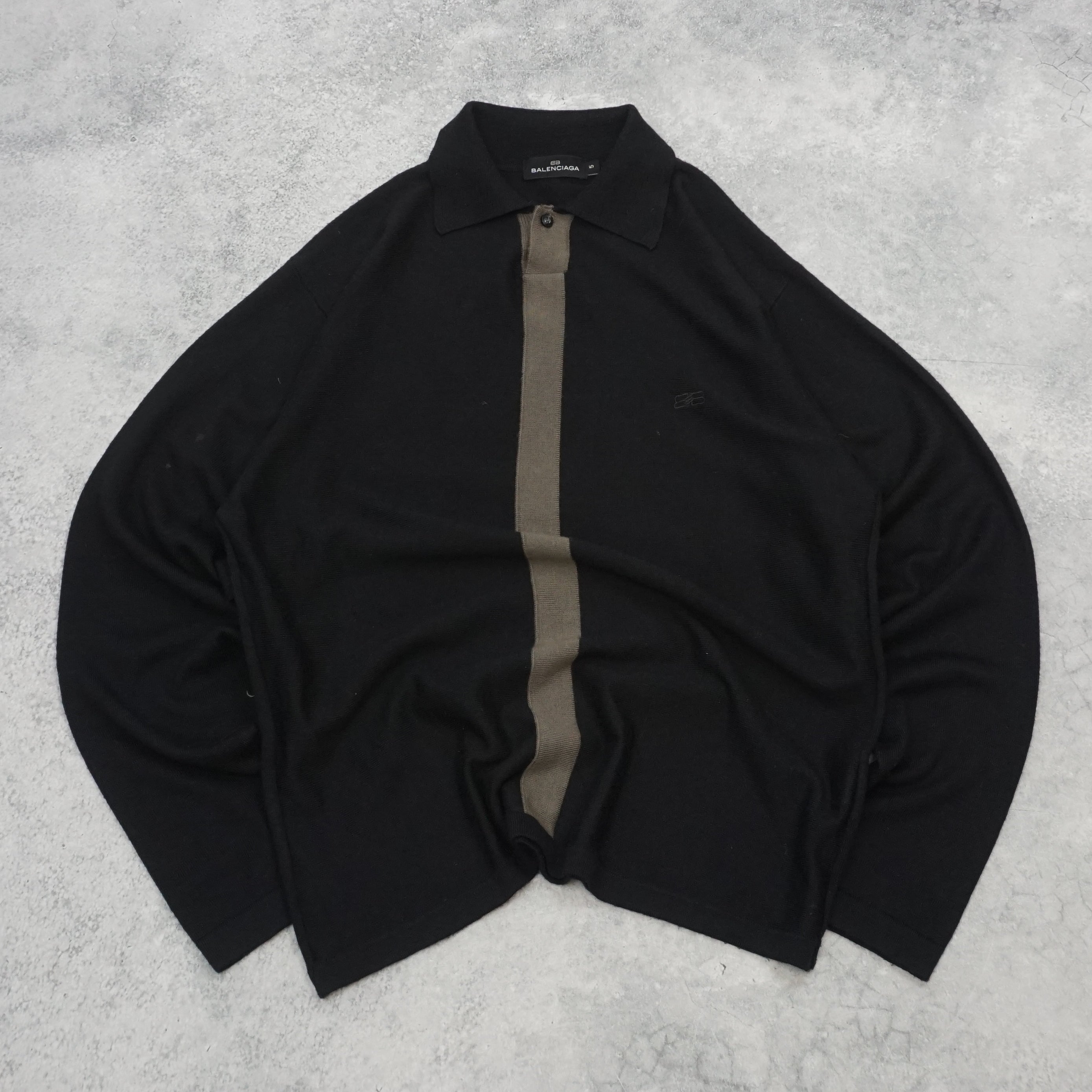 2000s Balenciaga Wool Knit Polo