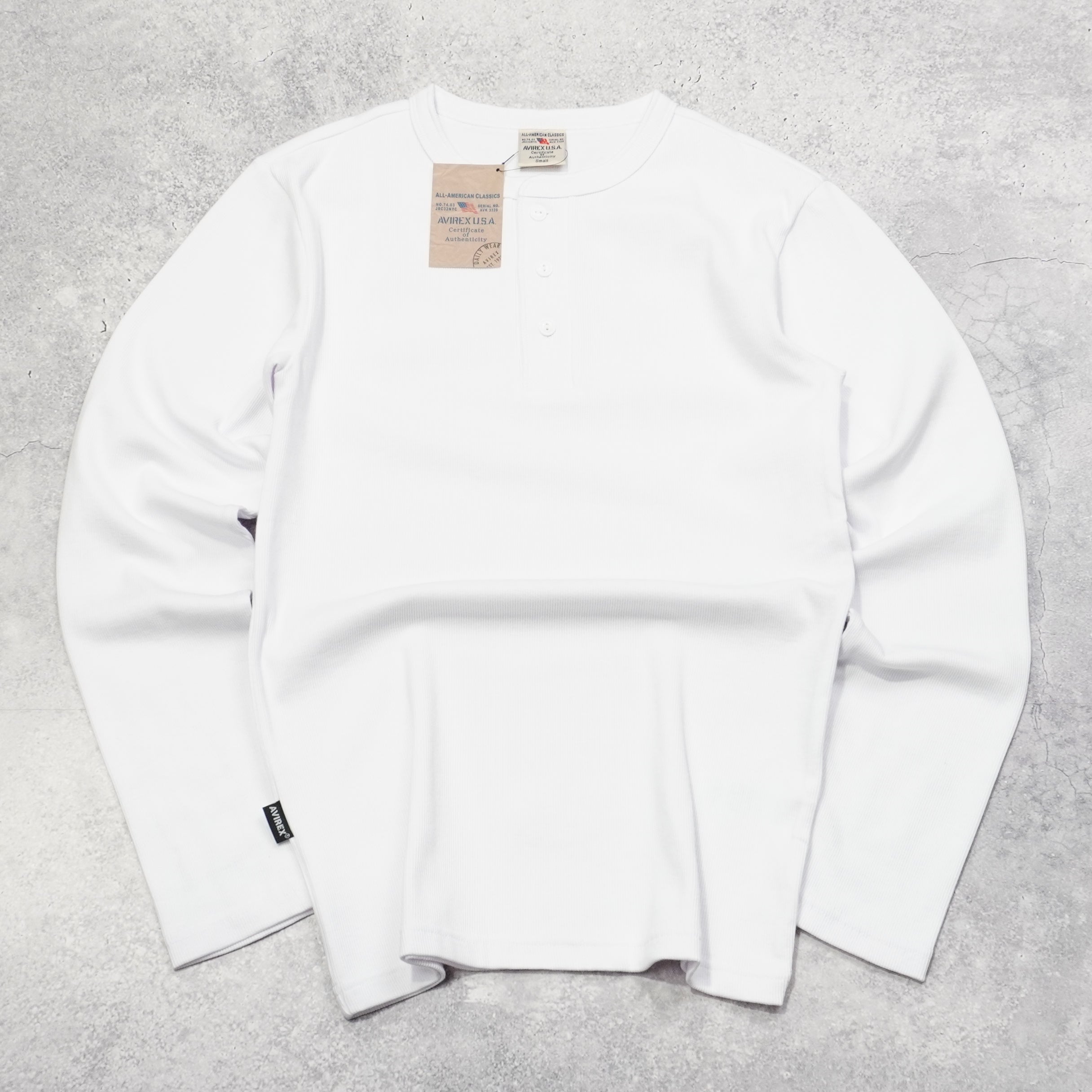 Avirex Ribbed Long Sleeve T-Shirt
