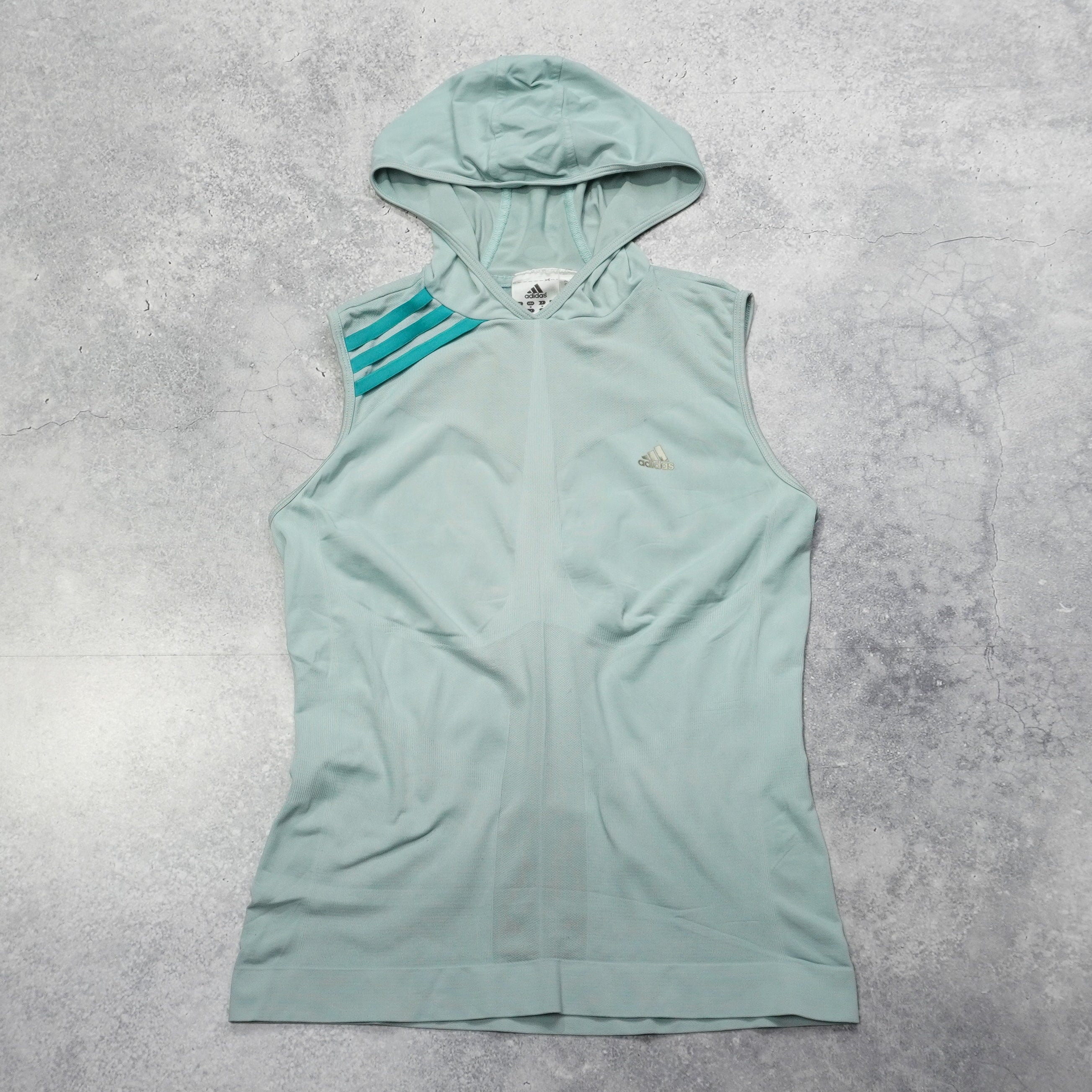 2000s Adidas Lightweight Hooded Tank Top