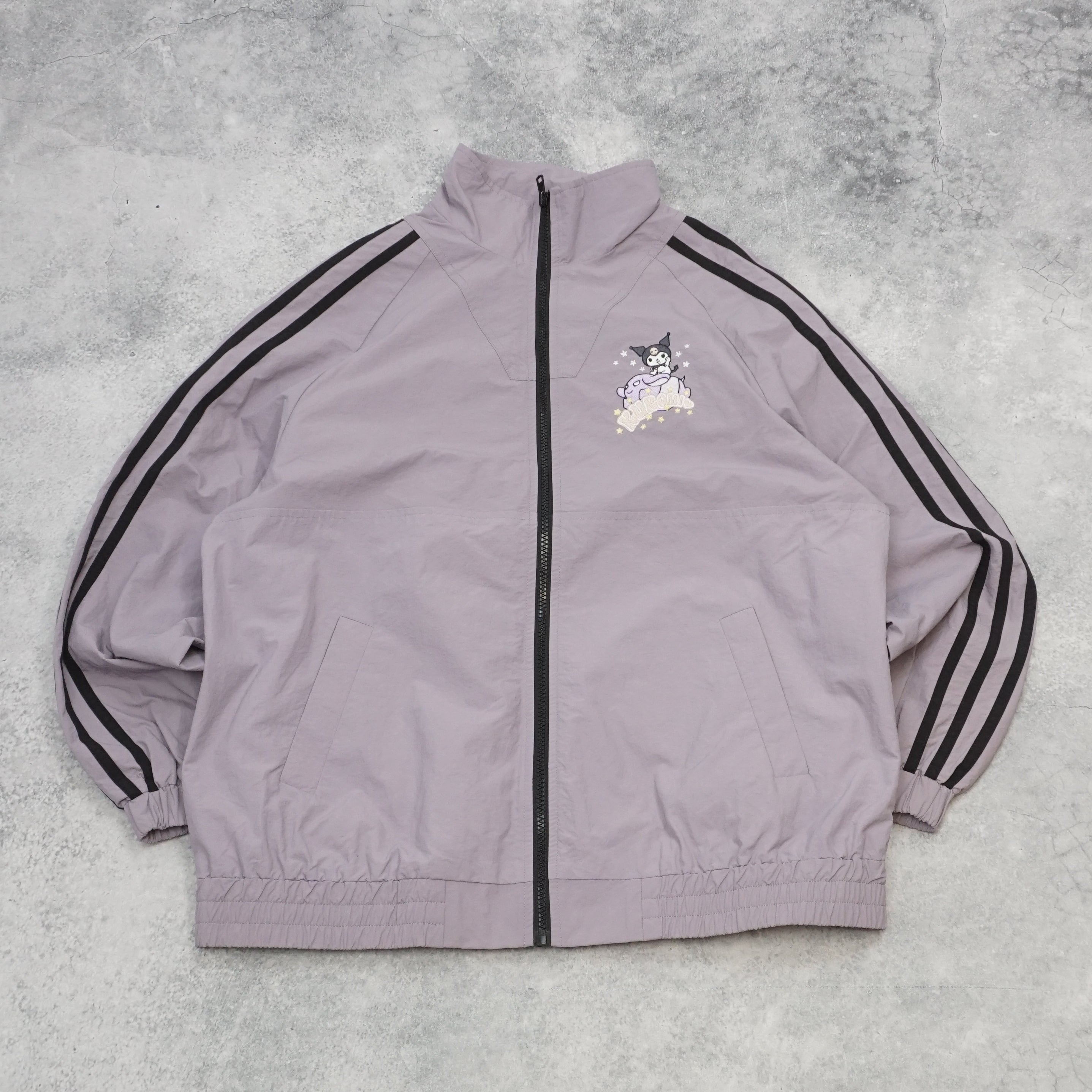 2000s Kuromi Embroidered Character Zip Up