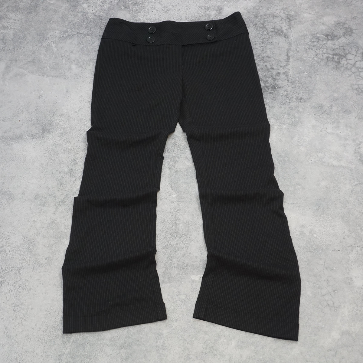 2000s Bay Pinstripe Low Rise Pants Flared