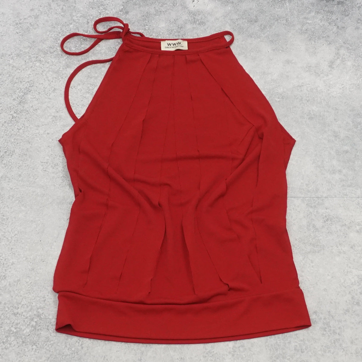 2000s Girlstation.Com Halter Tie Neck Top