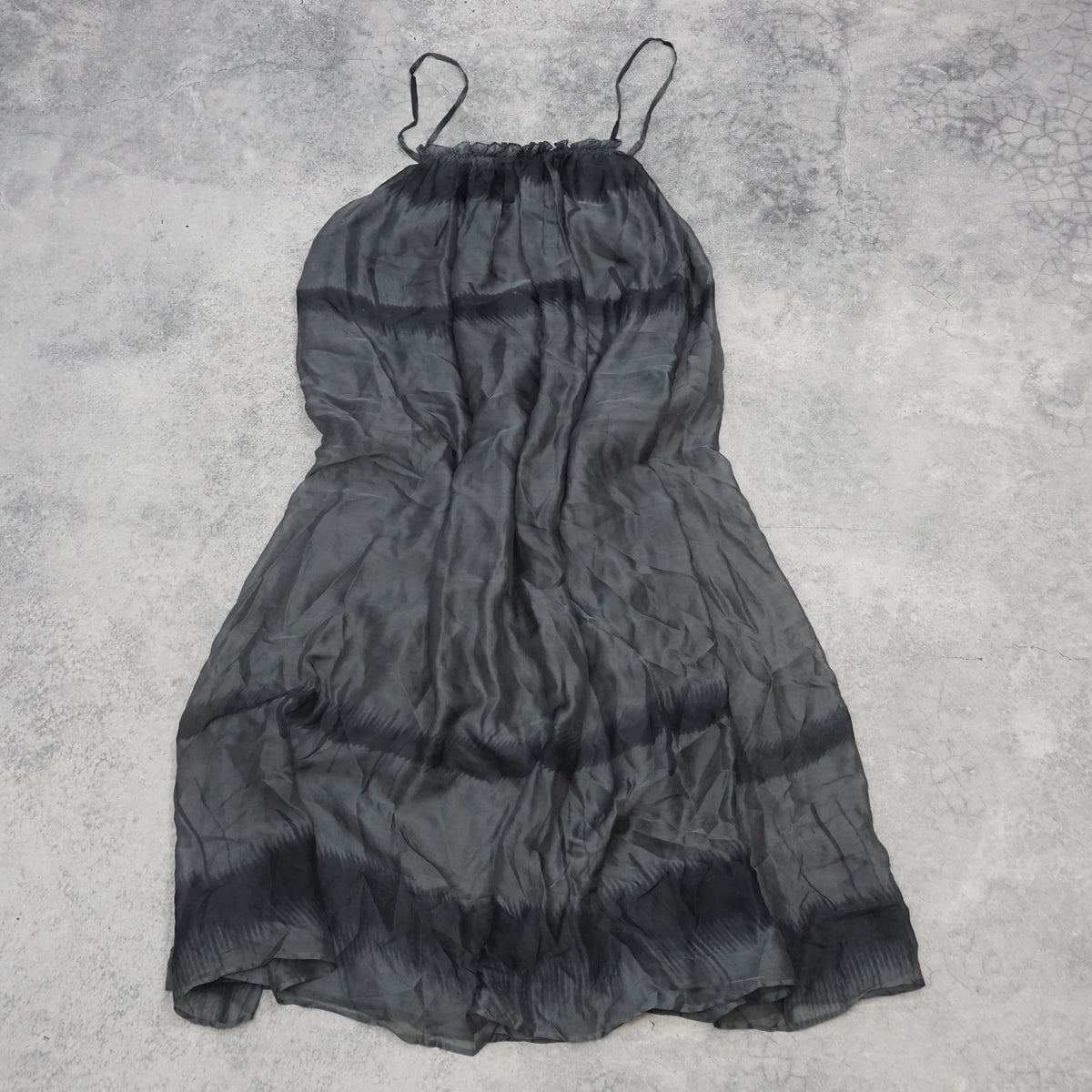 2000s Third Millennium Silk Spaghetti Strap Dress