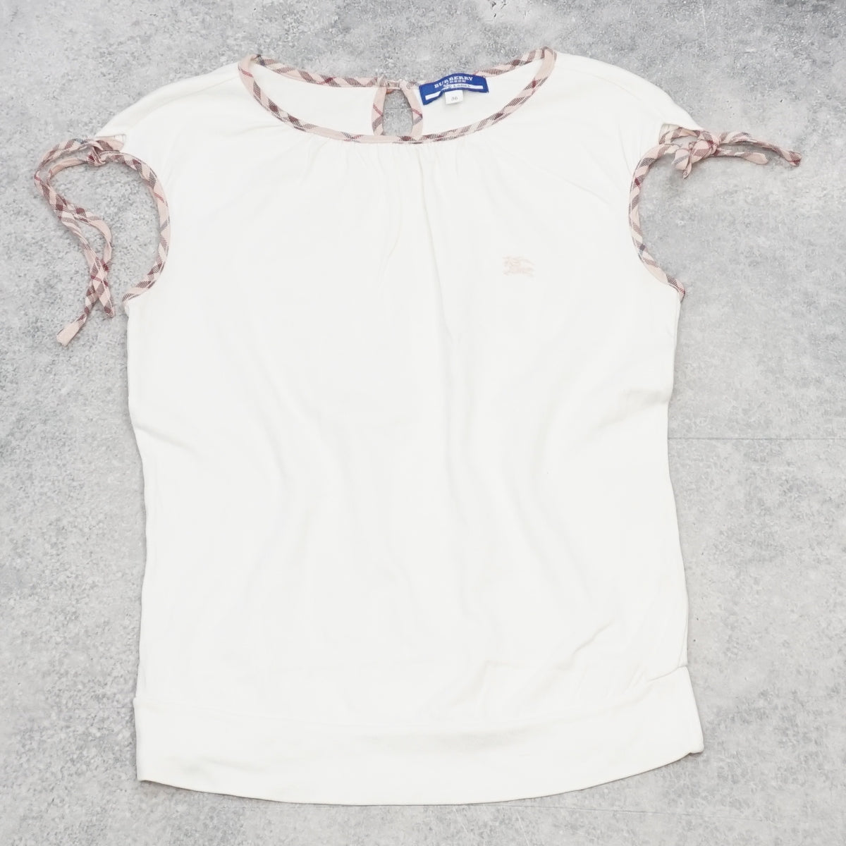2000s Burberry London Nova Check Trim Top