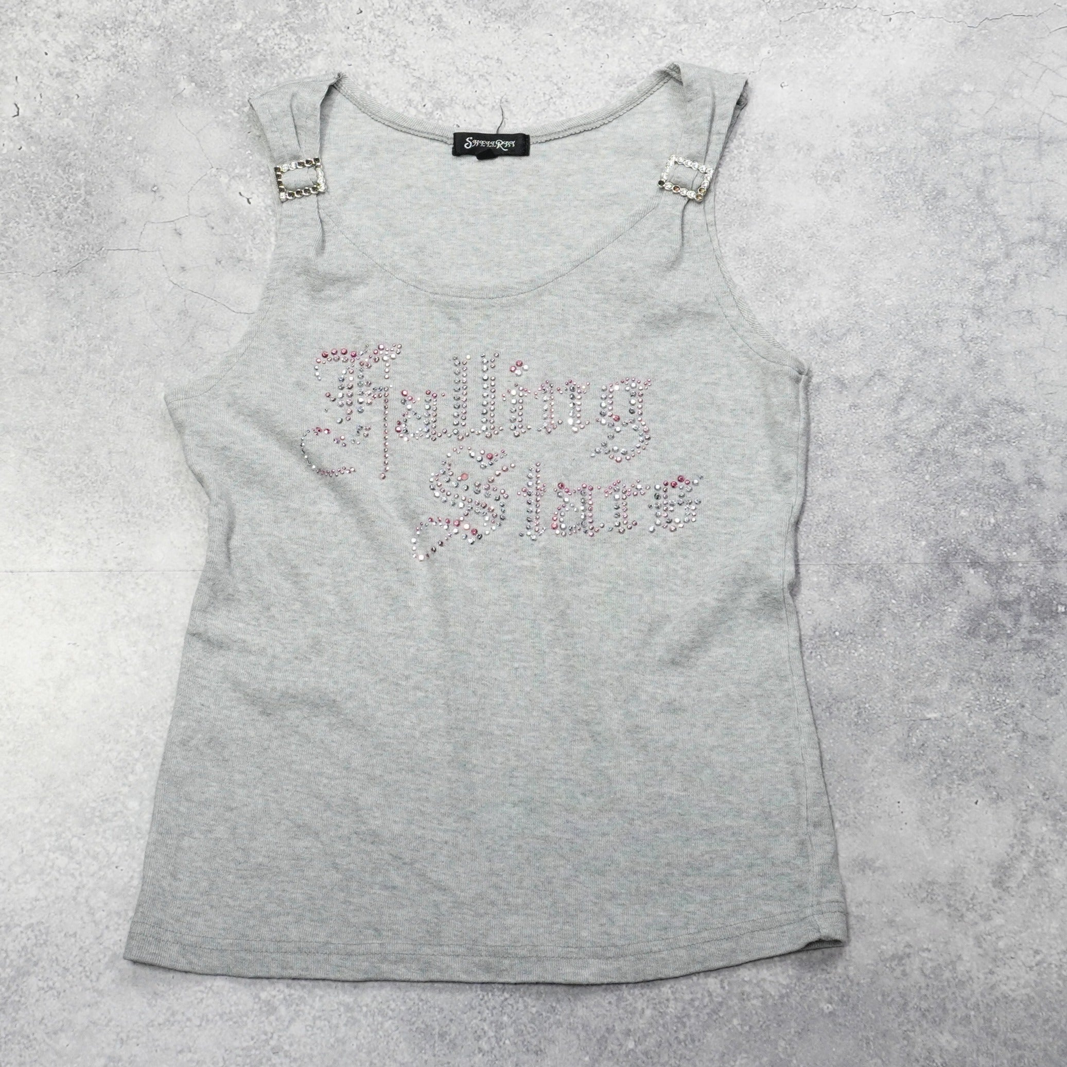 2000s Falling Stars Rhinestone Cami