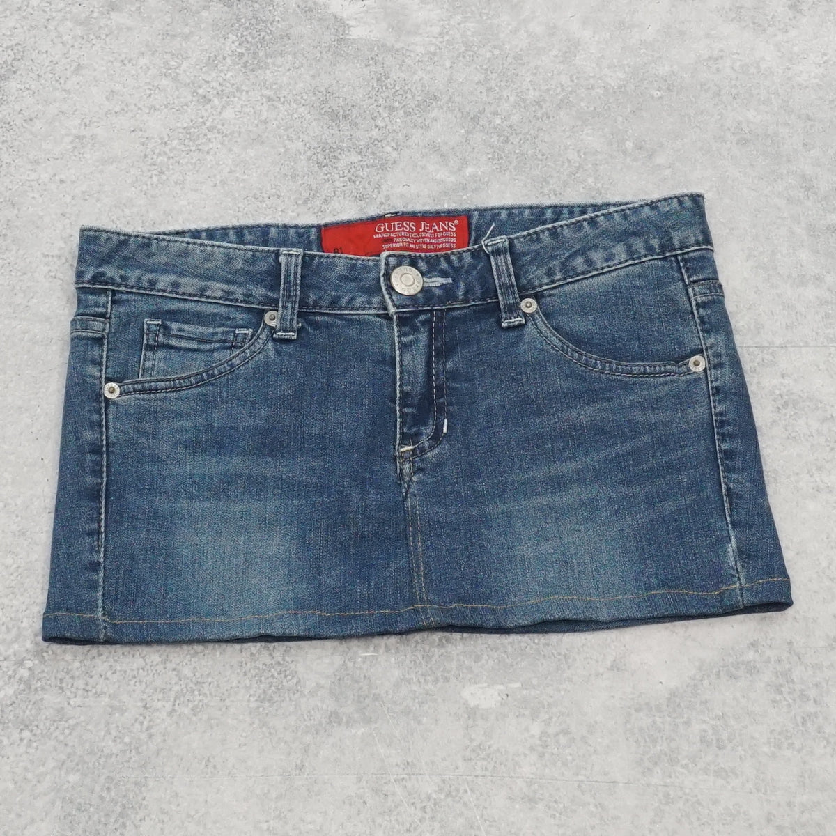 2000s Guess Jeans Low Rise Mini Skirt Denim