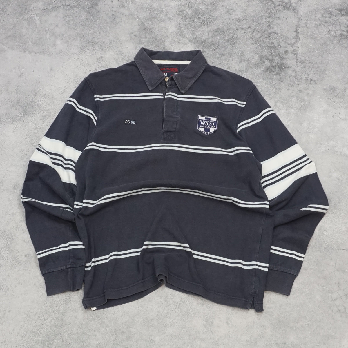 Xdye Islanders Striped Long Sleeve Shirt Rugby
