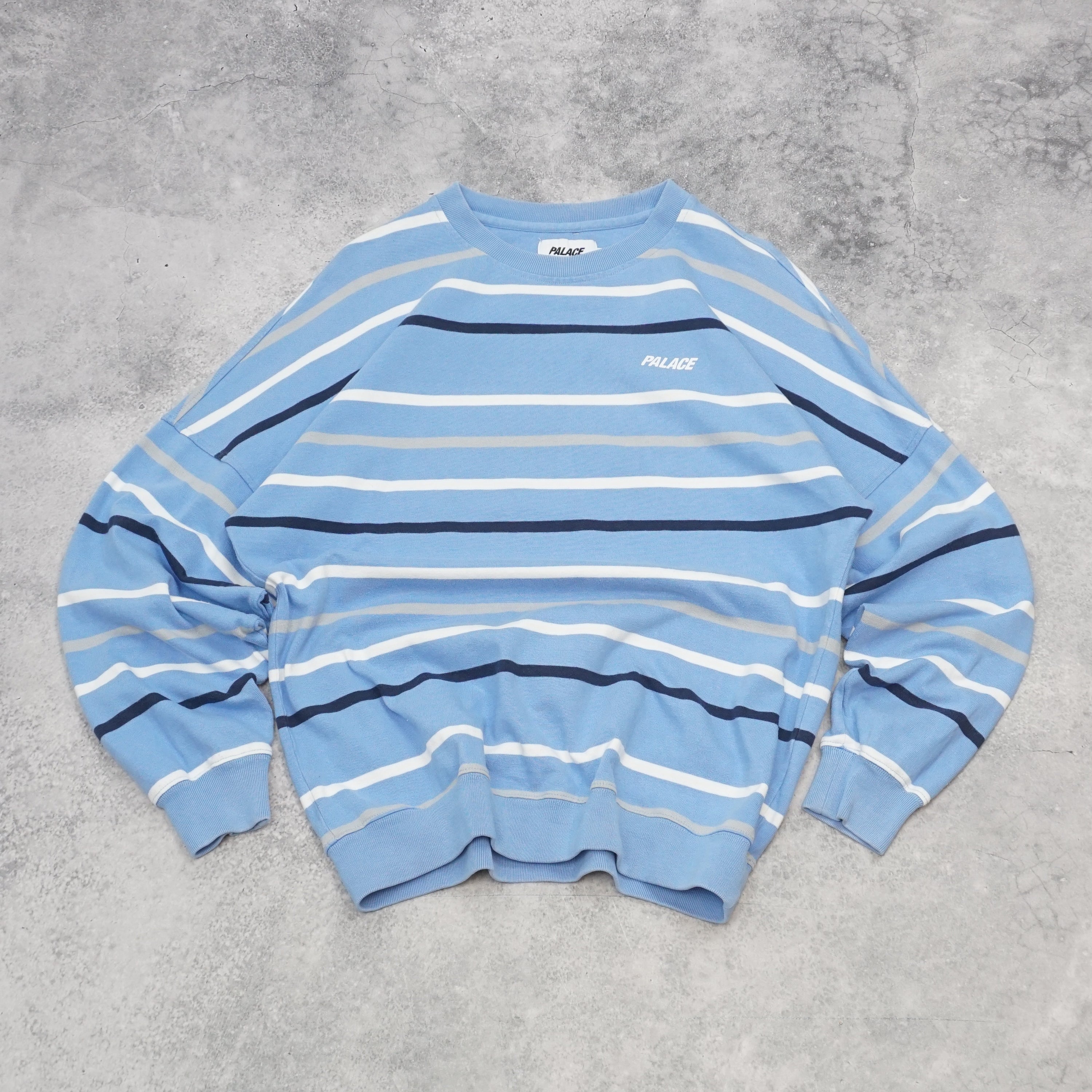 Palace Striped  Crewneck