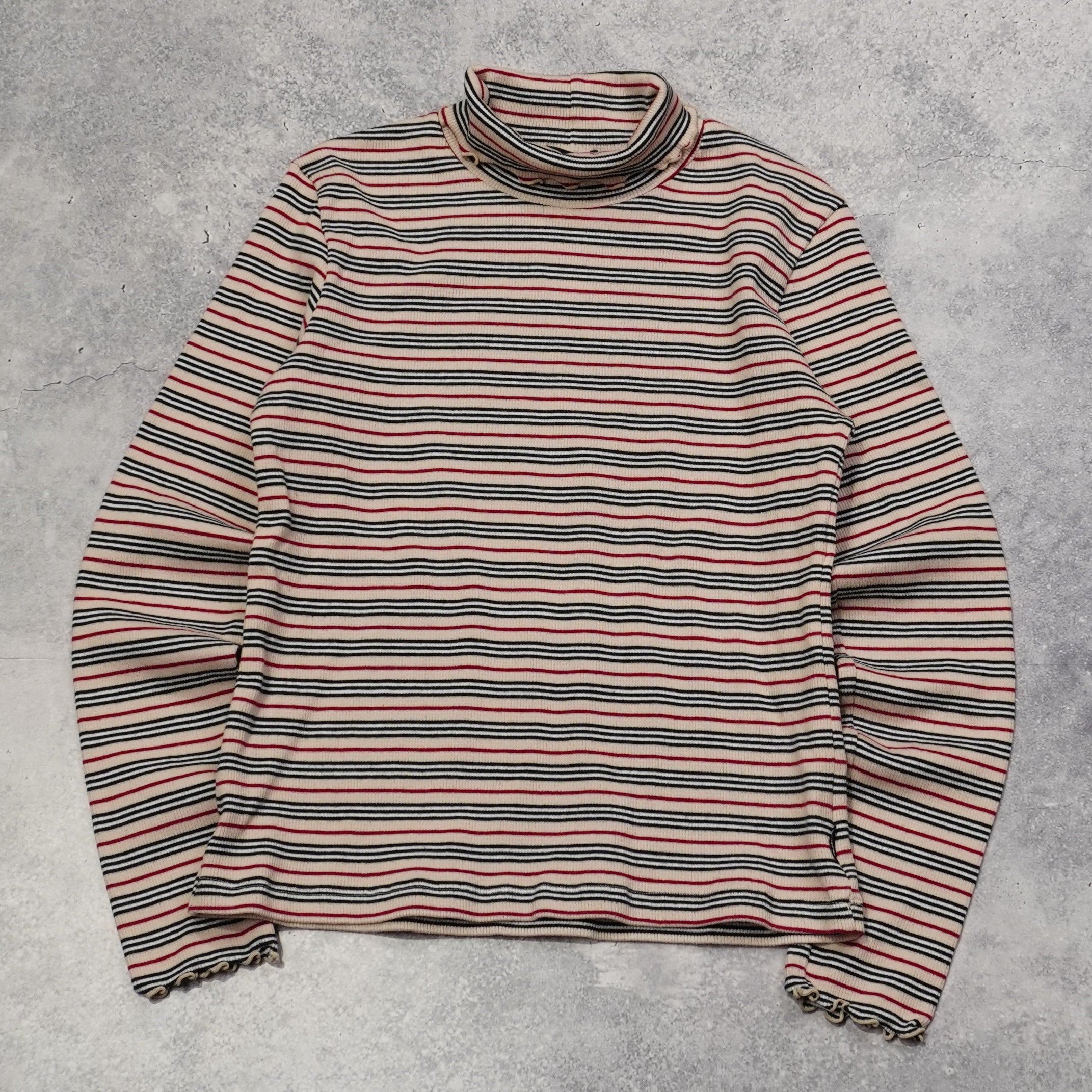 Burberry Striped Turtleneck Top