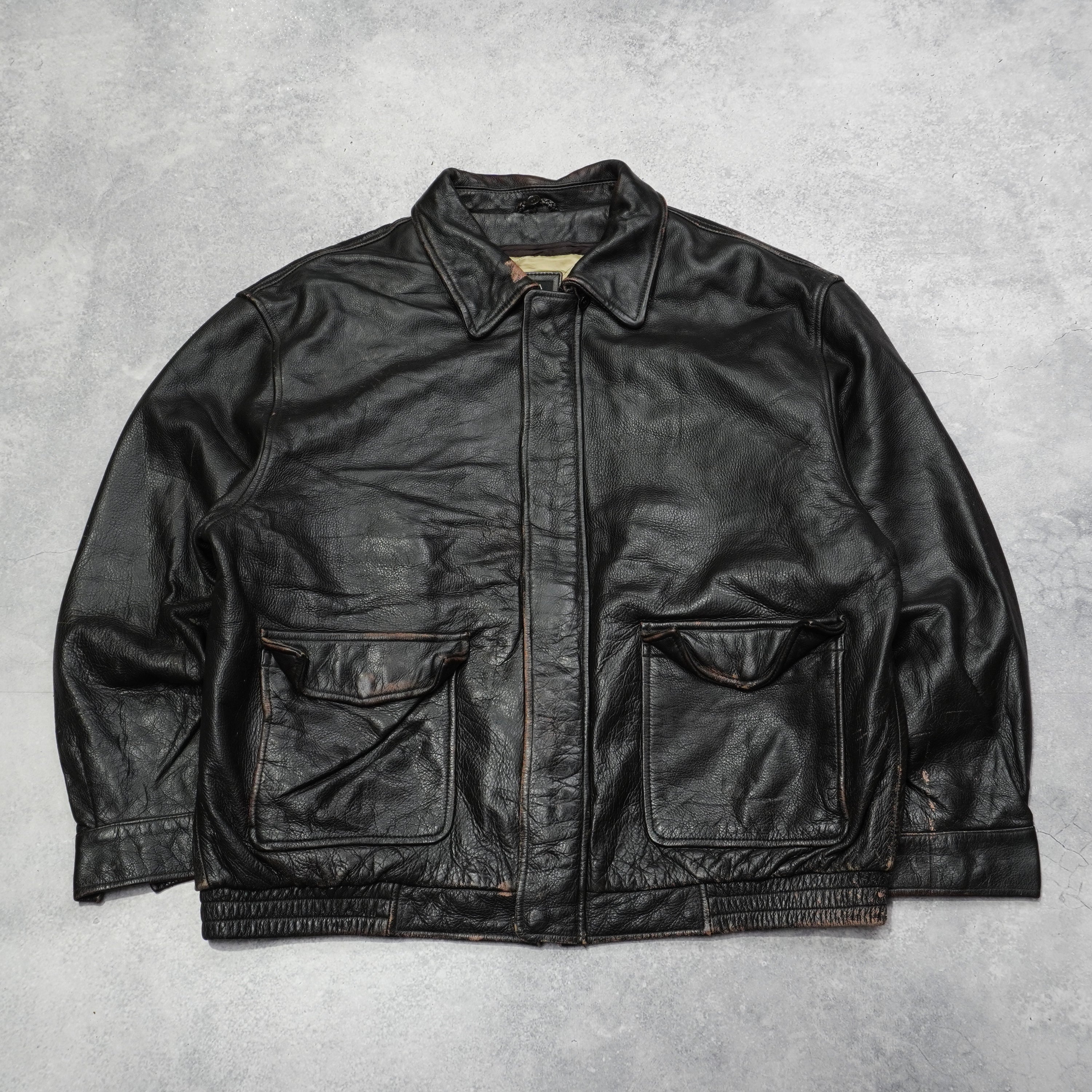 90s Jos. A. Bank Leather Jacket