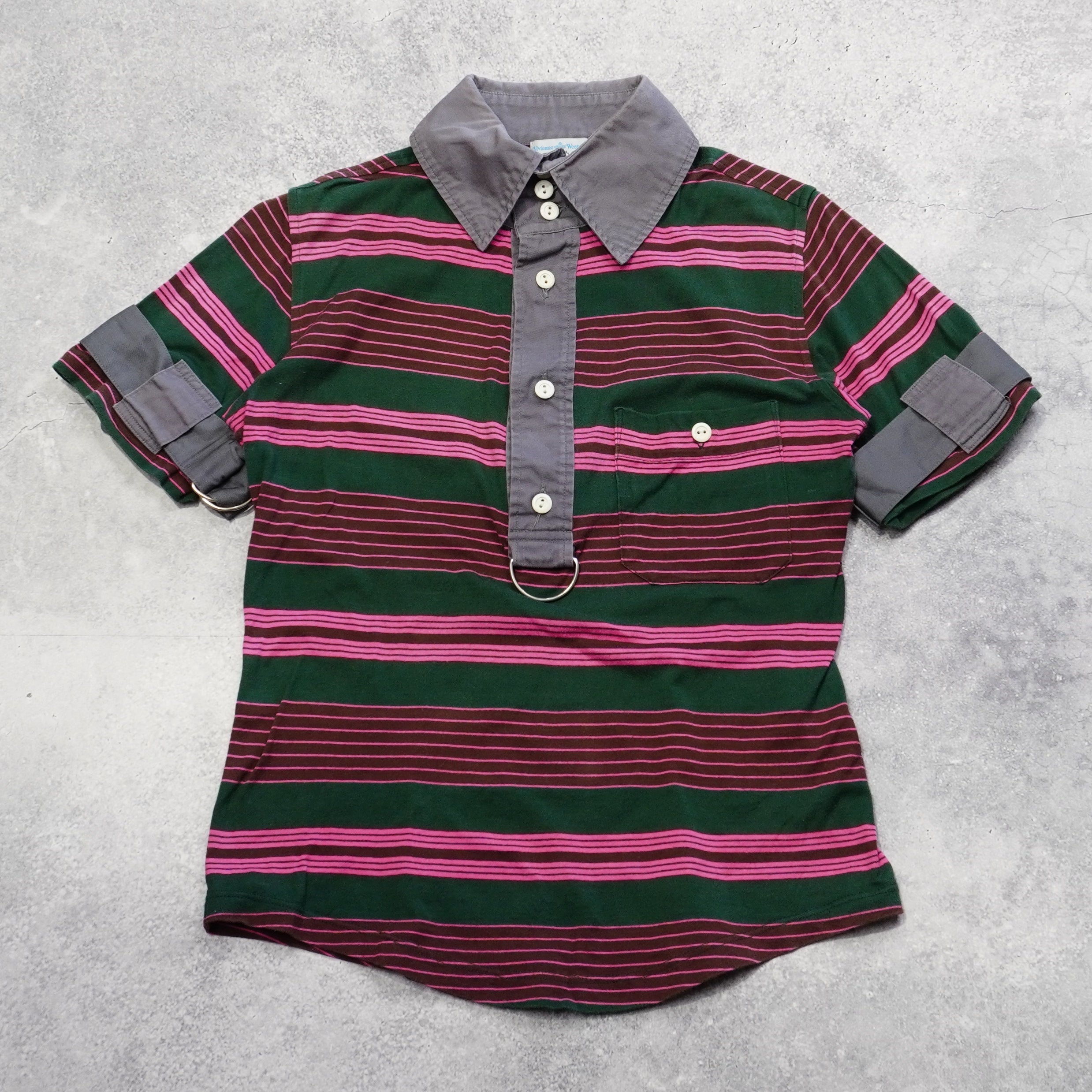 2000s Vivienne Westwood Striped Polo