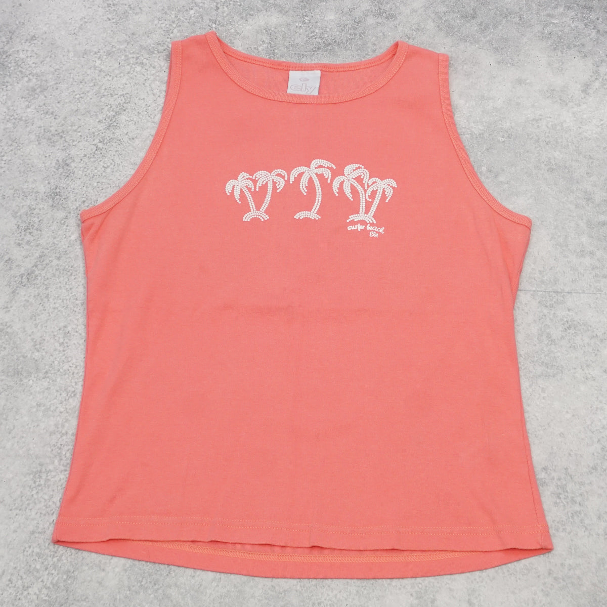 2000s Ely Palm Tree Graphic Tank Top