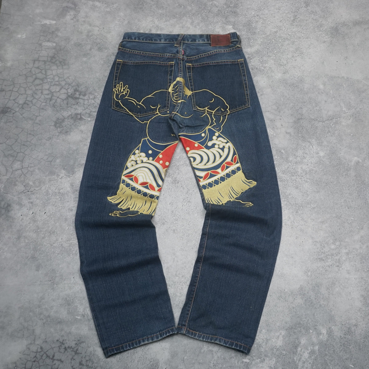 2000s RMC Sumo Embroidered Jeans