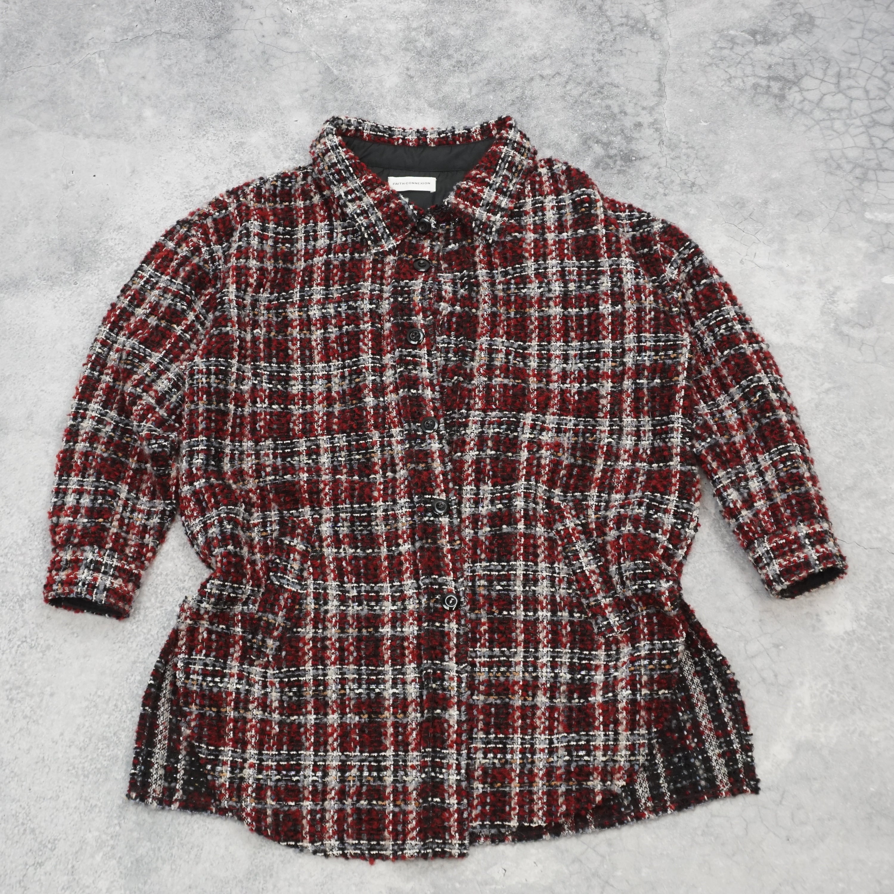 Faith Connexion Plaid Textured Jacket