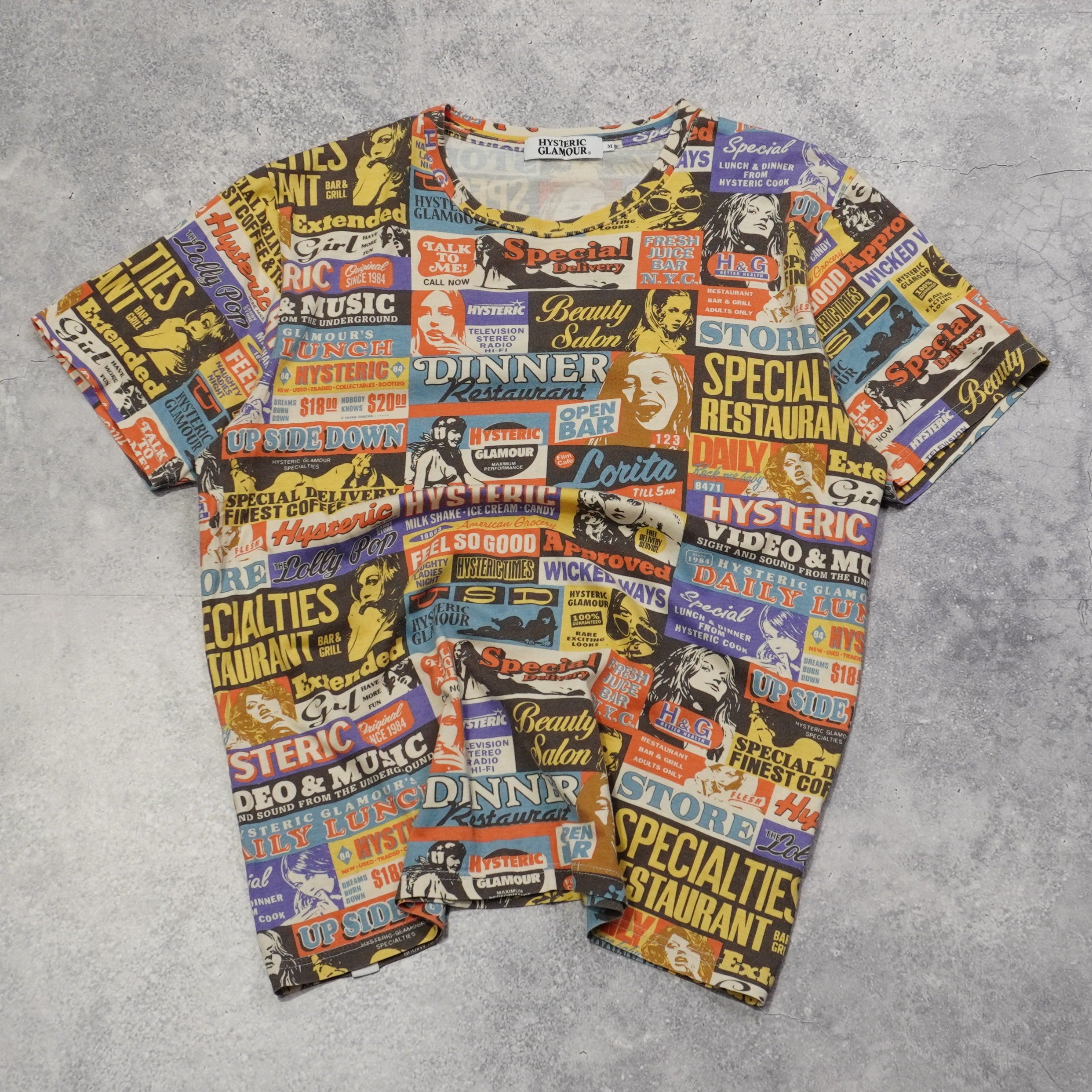Hysteric Glamour All Over Print T-Shirt
