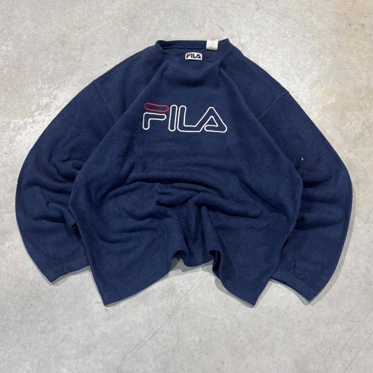 2000s Fila Fleece Hoodie Jumper