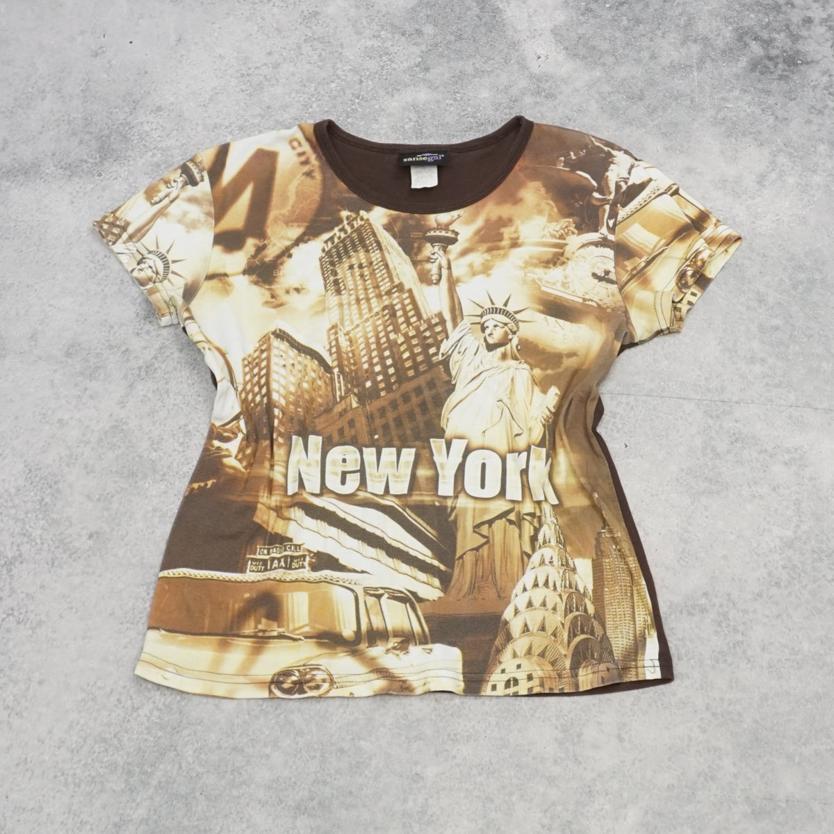 2000s Sansegal New York Graphic T-Shirt