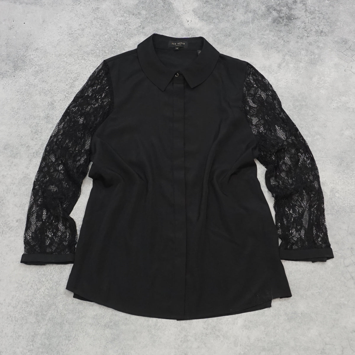 Ted Baker Lace Sleeve Blouse