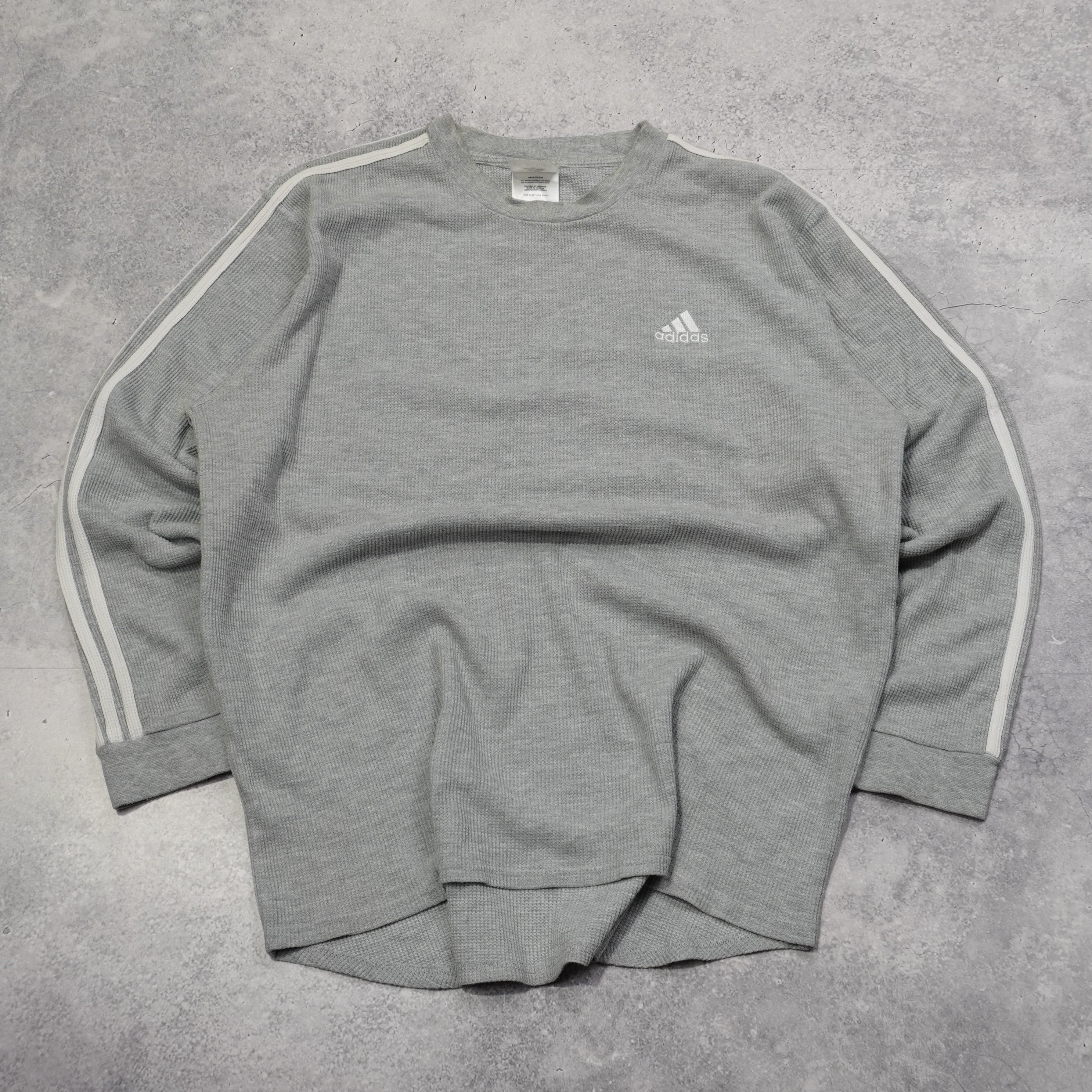 2000s Adidas Waffle Knit Thermal T-Shirt
