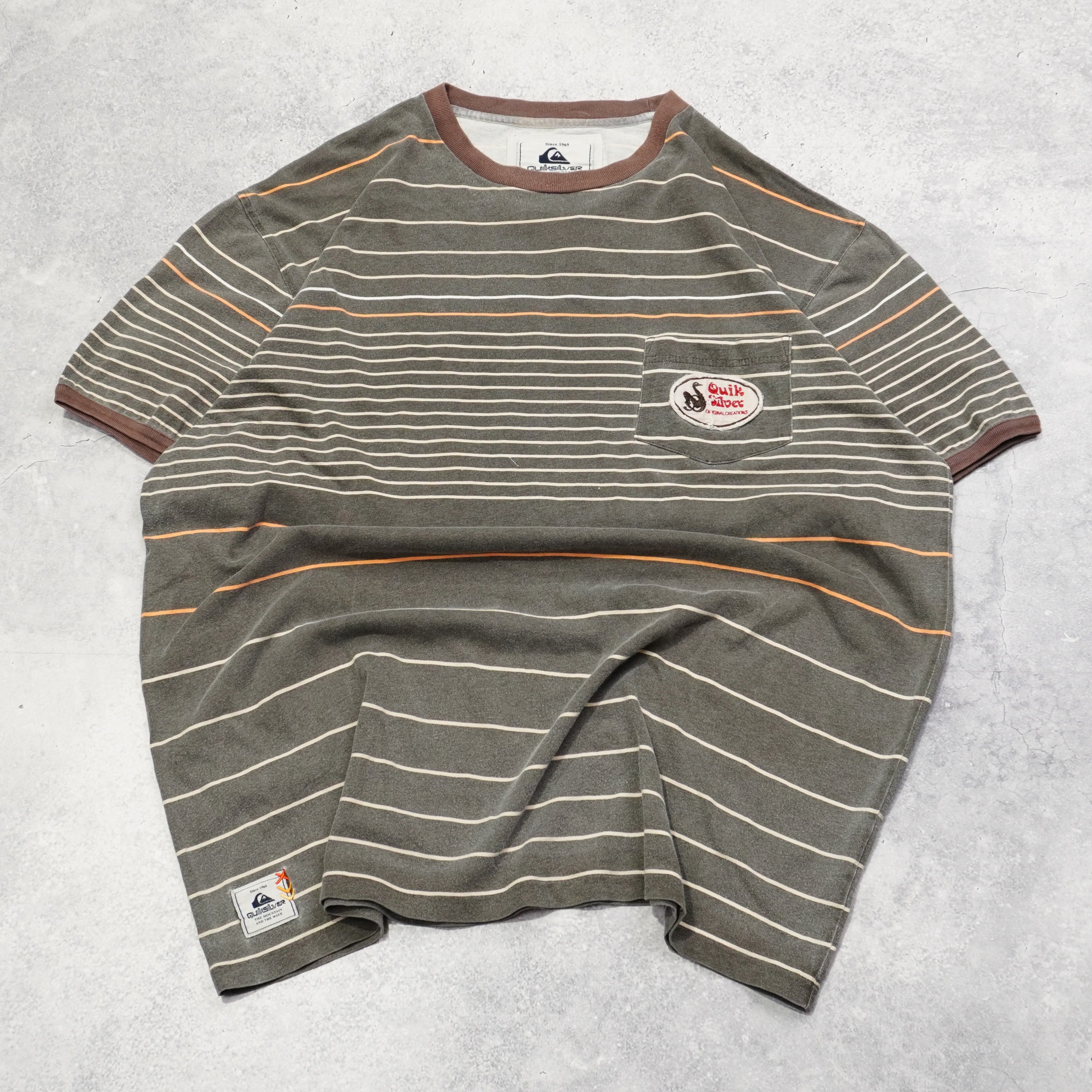 Quiksilver Striped Pocket T-Shirt