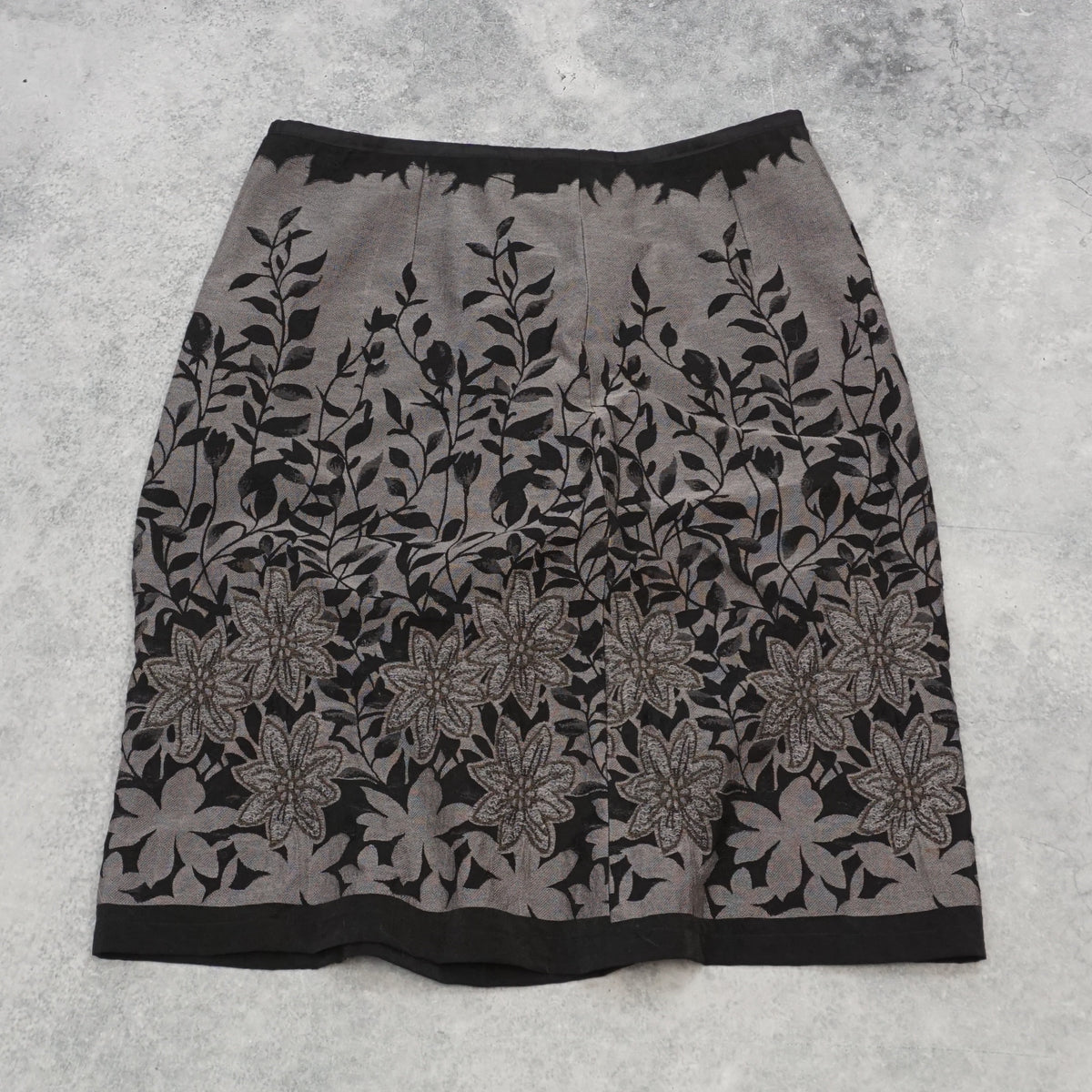 Floral Embroidered Skirt