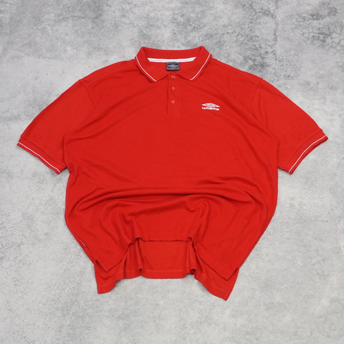 2000s Umbro Tipped Polo Tee