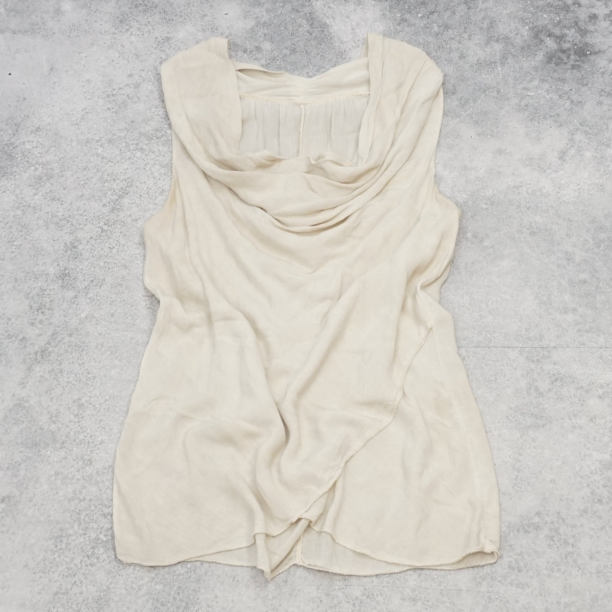 2000s Silk Cowl Neck Top