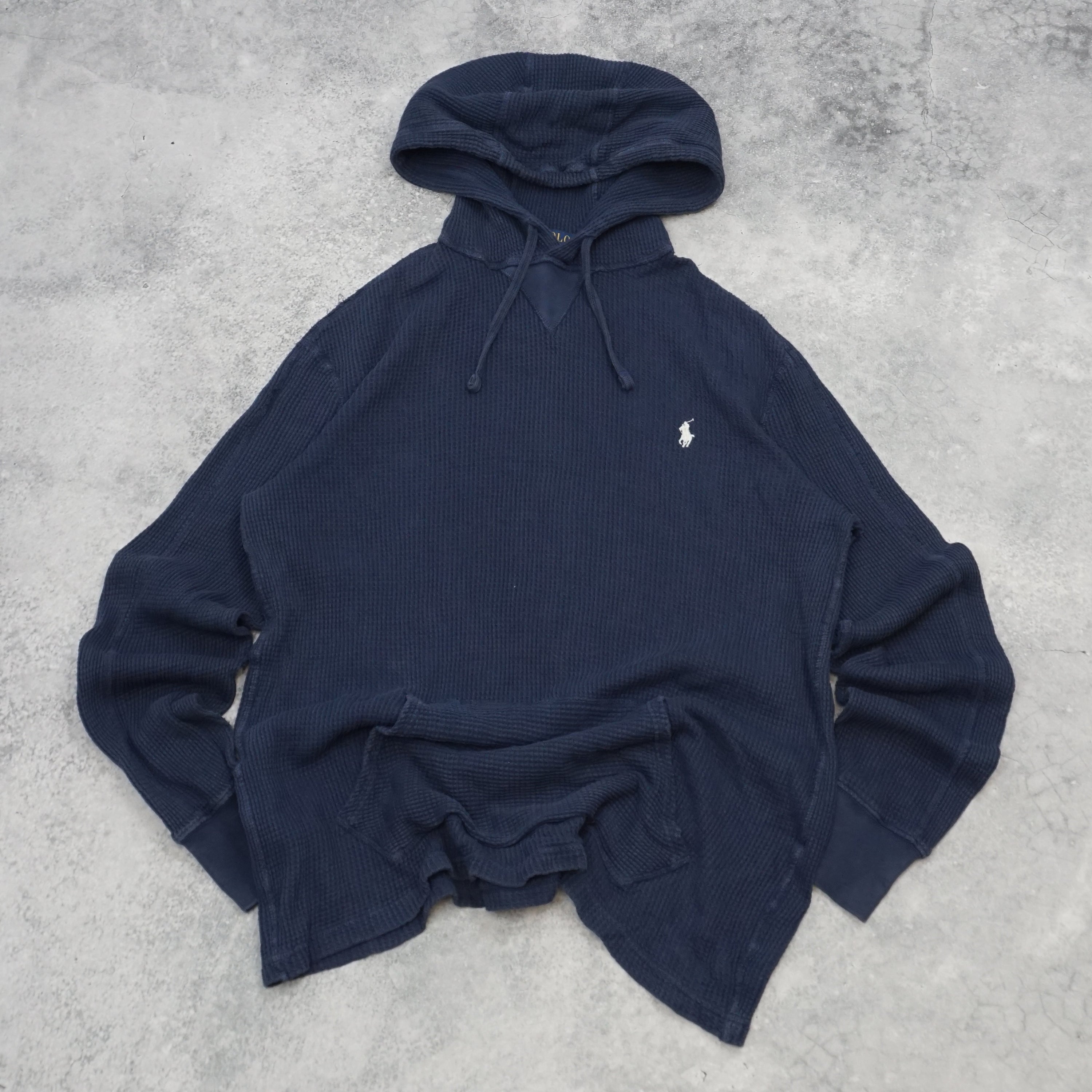 2000s Polo Ralph Lauren Waffle Knit Hoodie