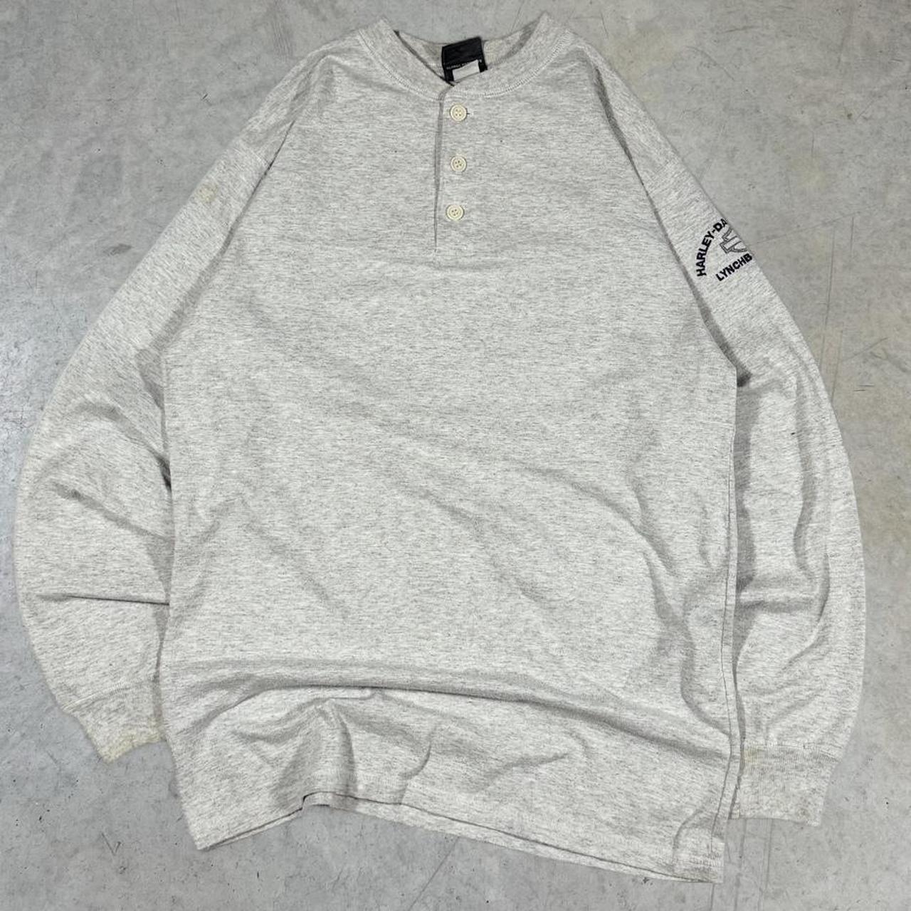 2000s Harley Davidson Henley Crewneck