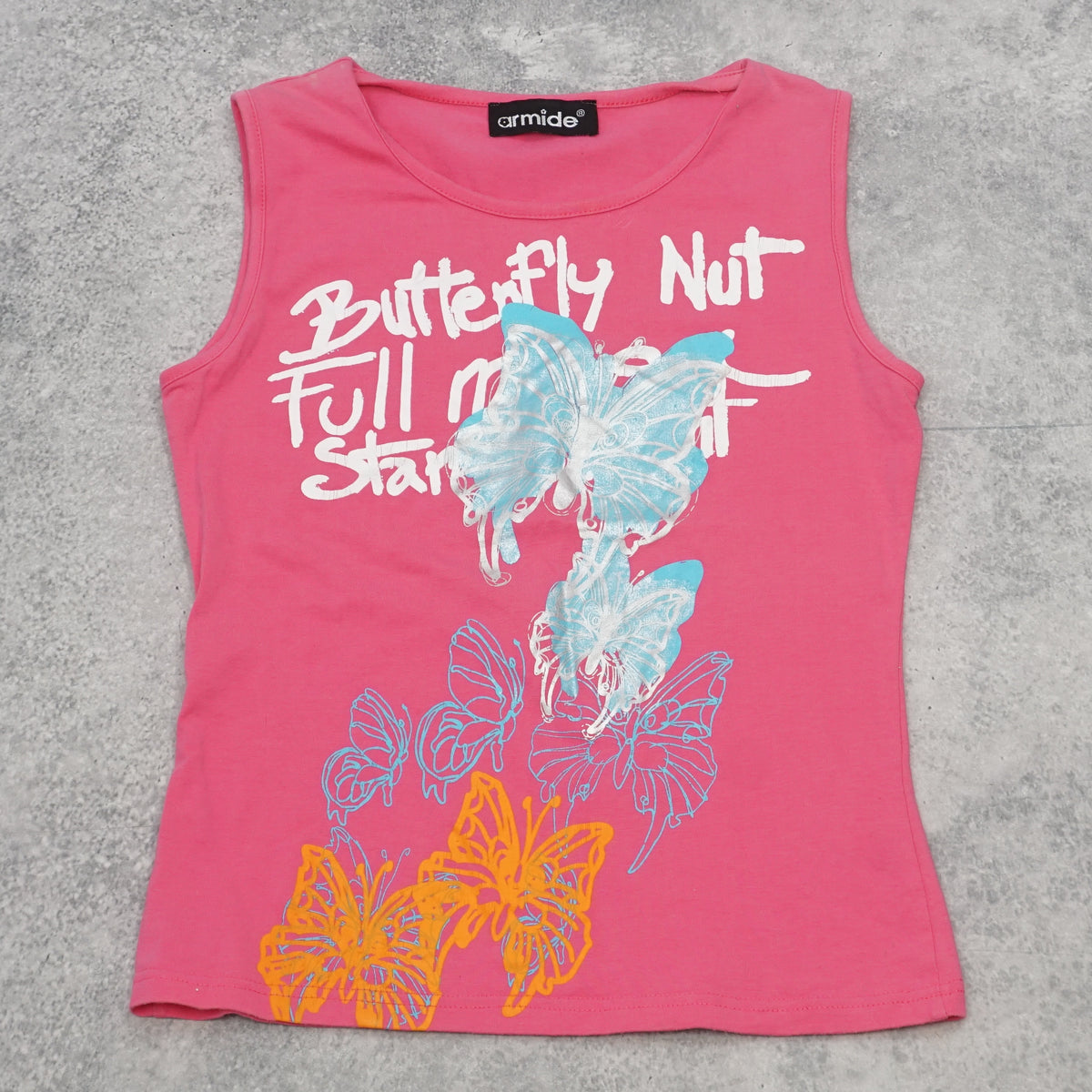 2000s Armide Butterfly Graphic Vest Top