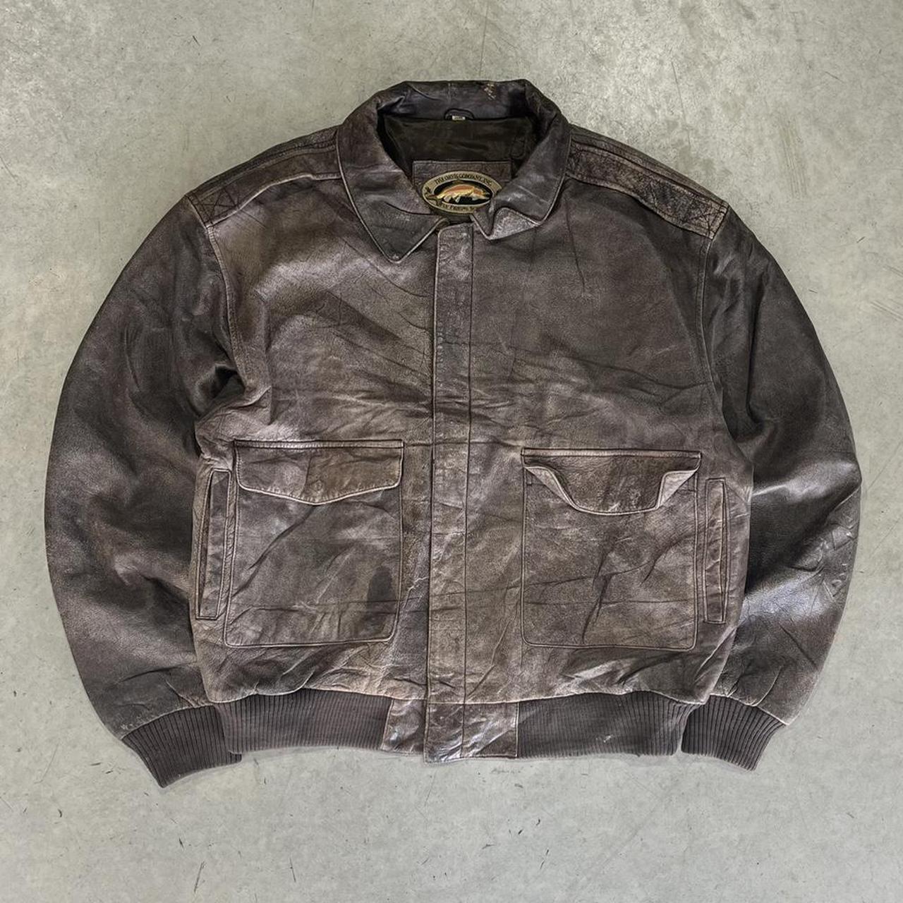 90s Aviator Leather Jacket
