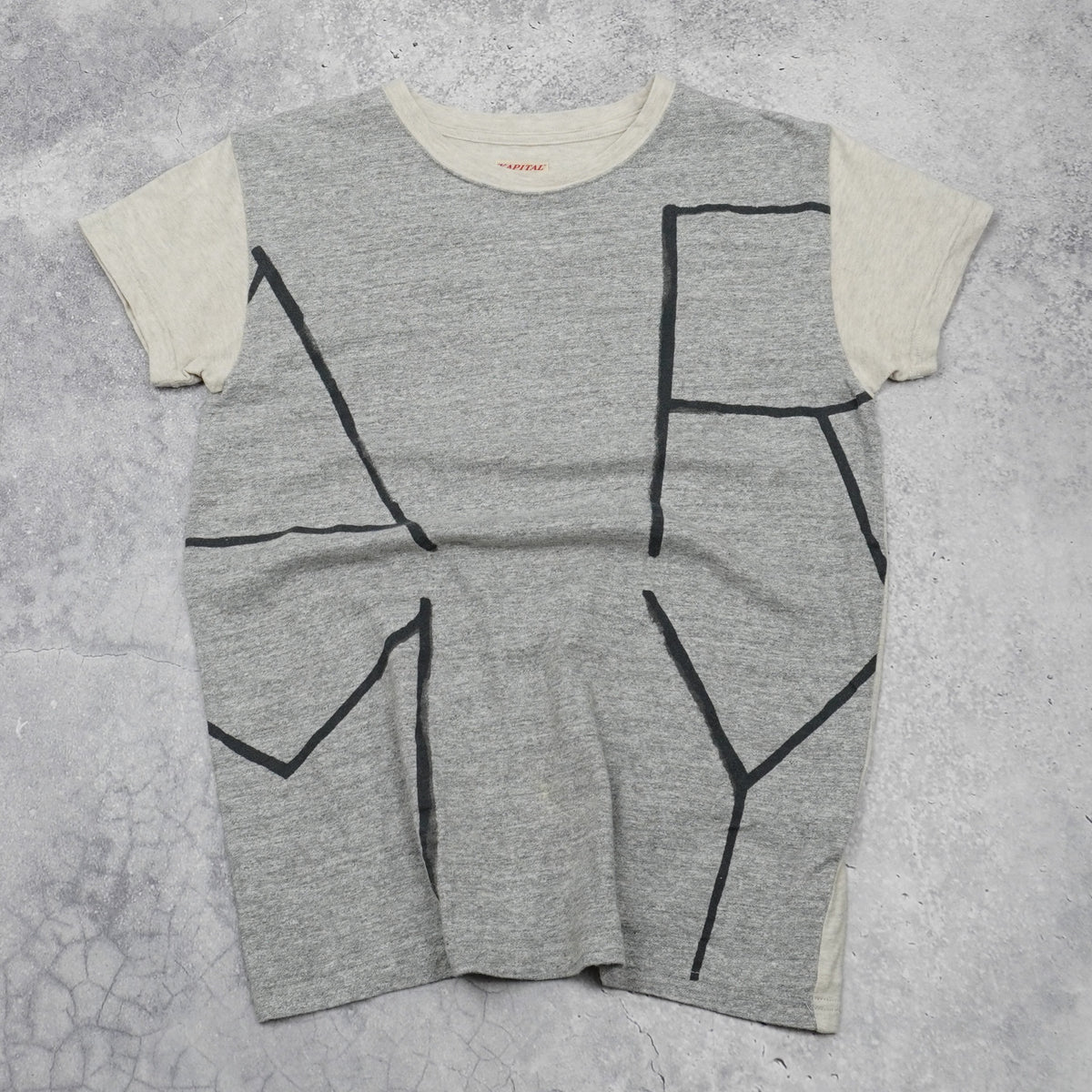 Kapital Graphic Two-Tone T-Shirt