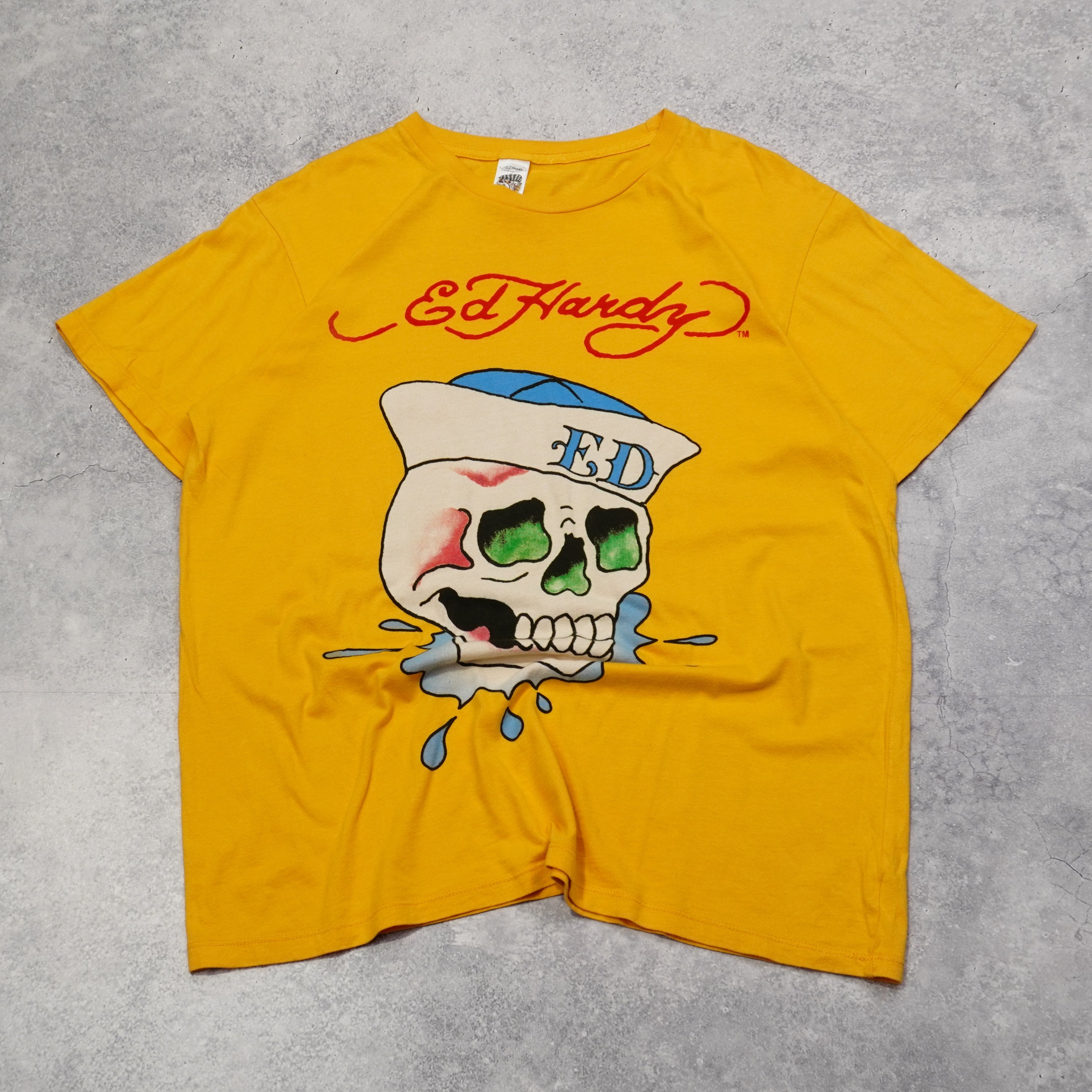 2000s Ed Hardy Graphic Skull T-Shirt