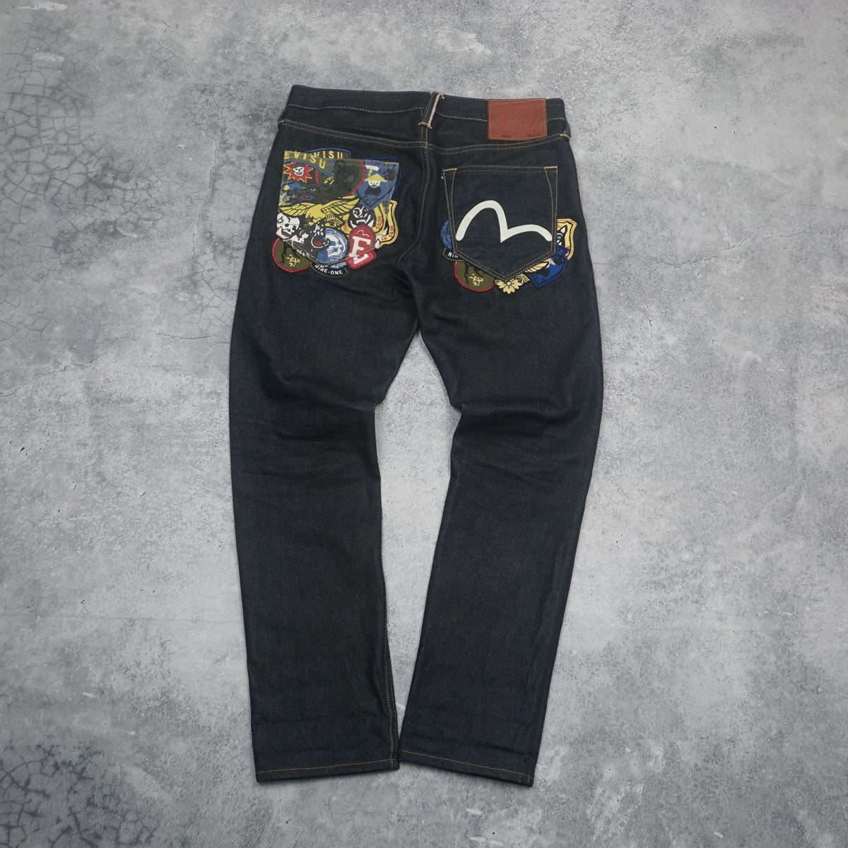 Evisu Selvedge Patch Pocket Jeans