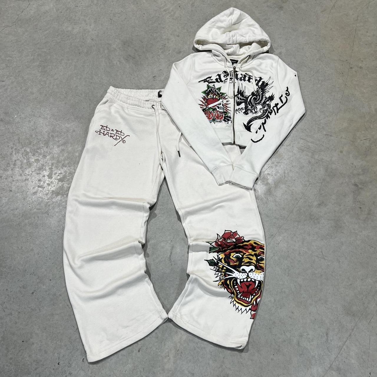 2000s Ed Hardy Graphic Hoodie Crop