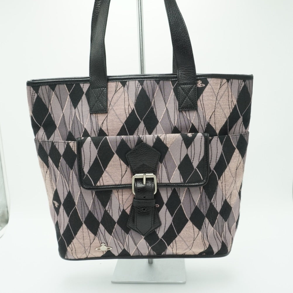 Vivienne Westwood Argyle Patterned Handbag