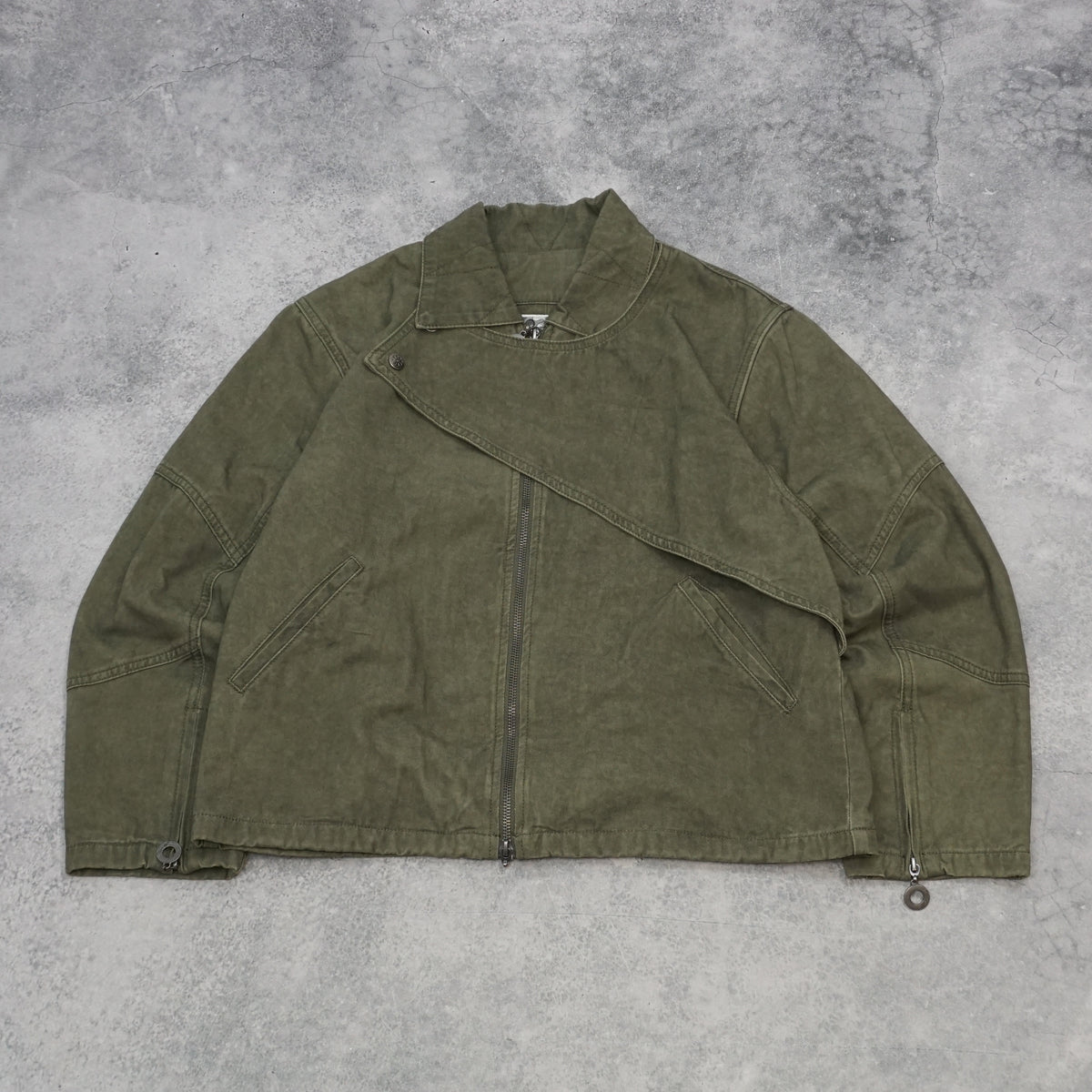 Protémoa Asymmetric Zip Cotton Jacket