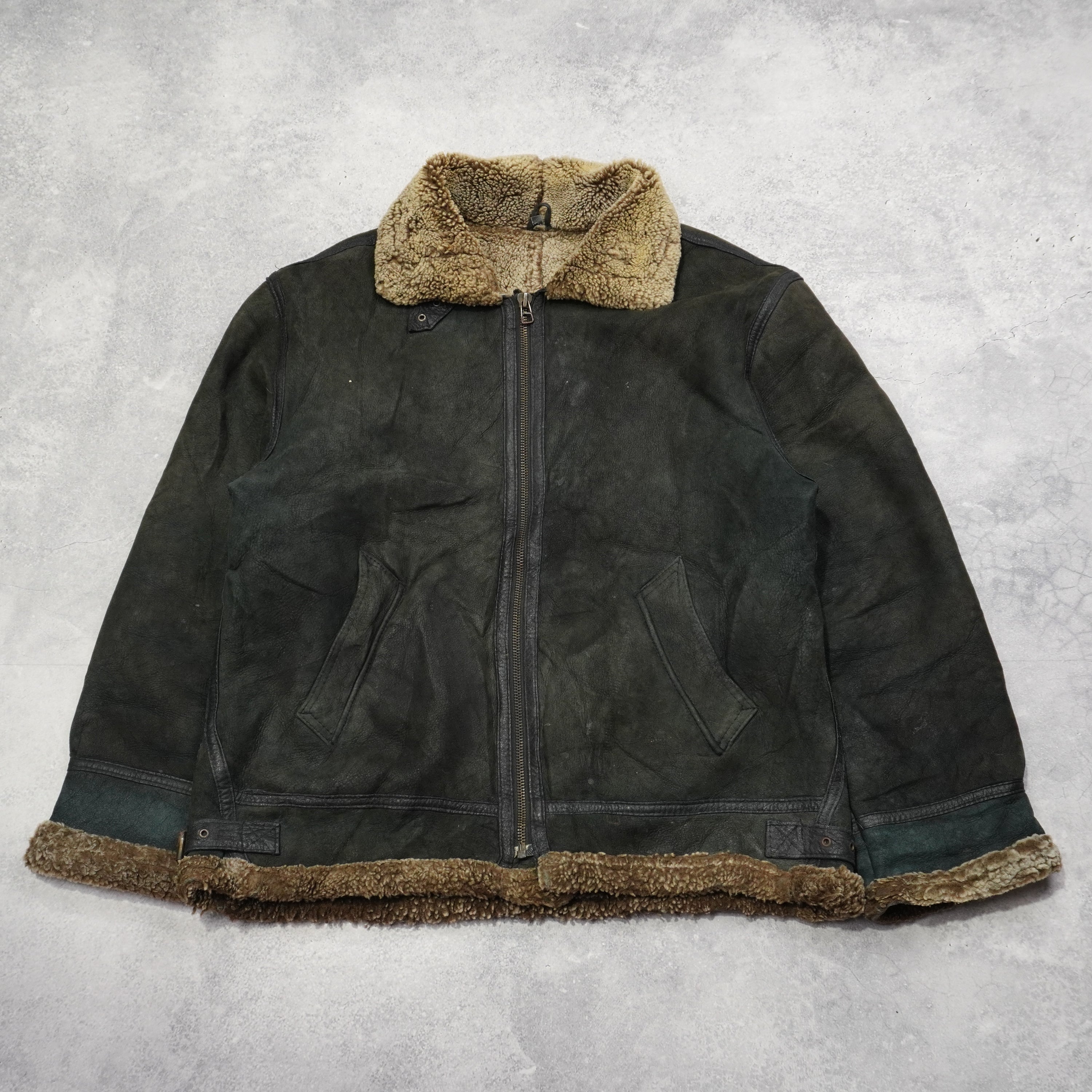90s B-3 Leather Jacket Leather