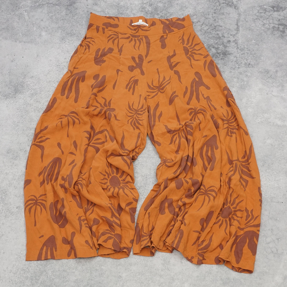 Abel The Label Wide Leg Printed Pants