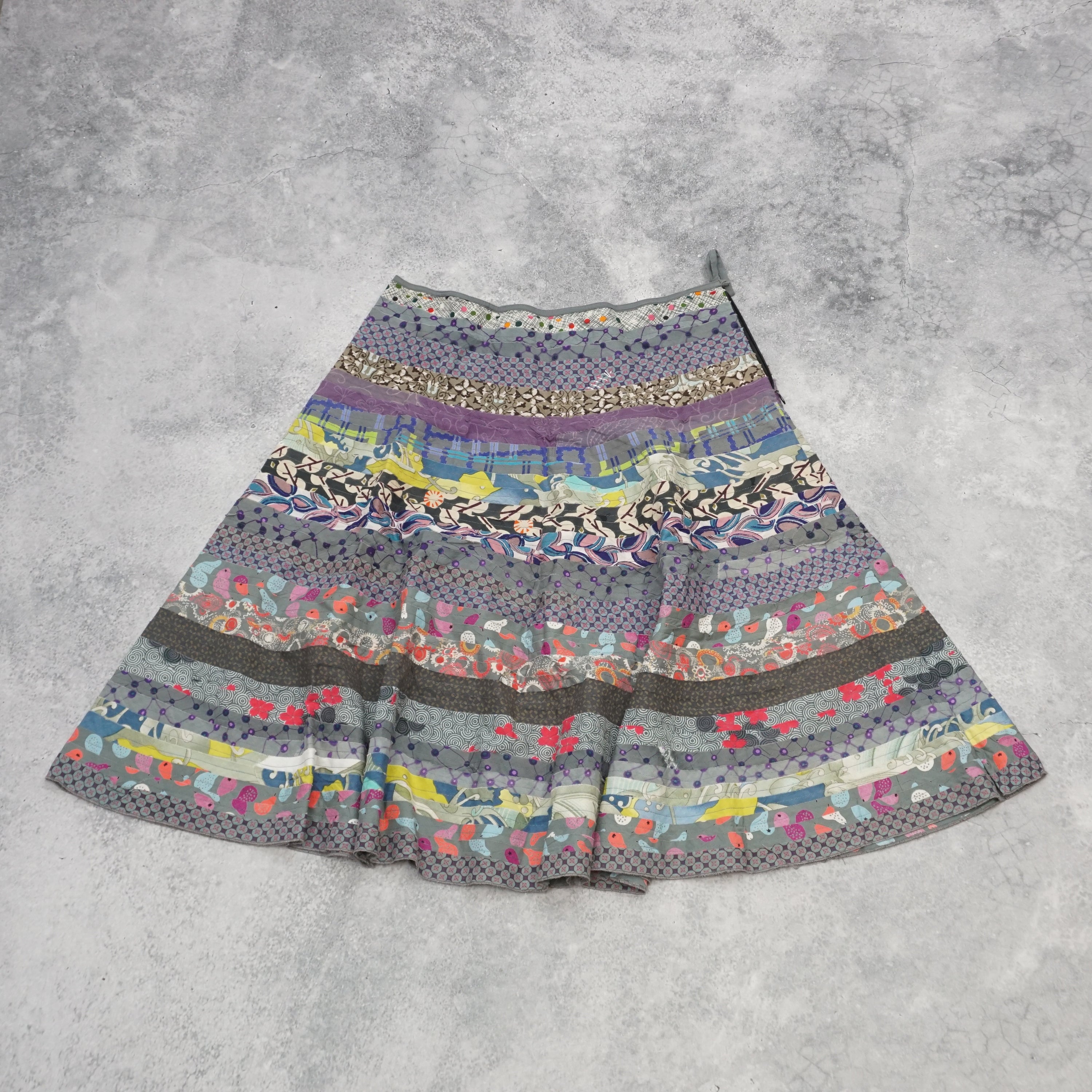 Bohemian Patchwork Colorful Skirt