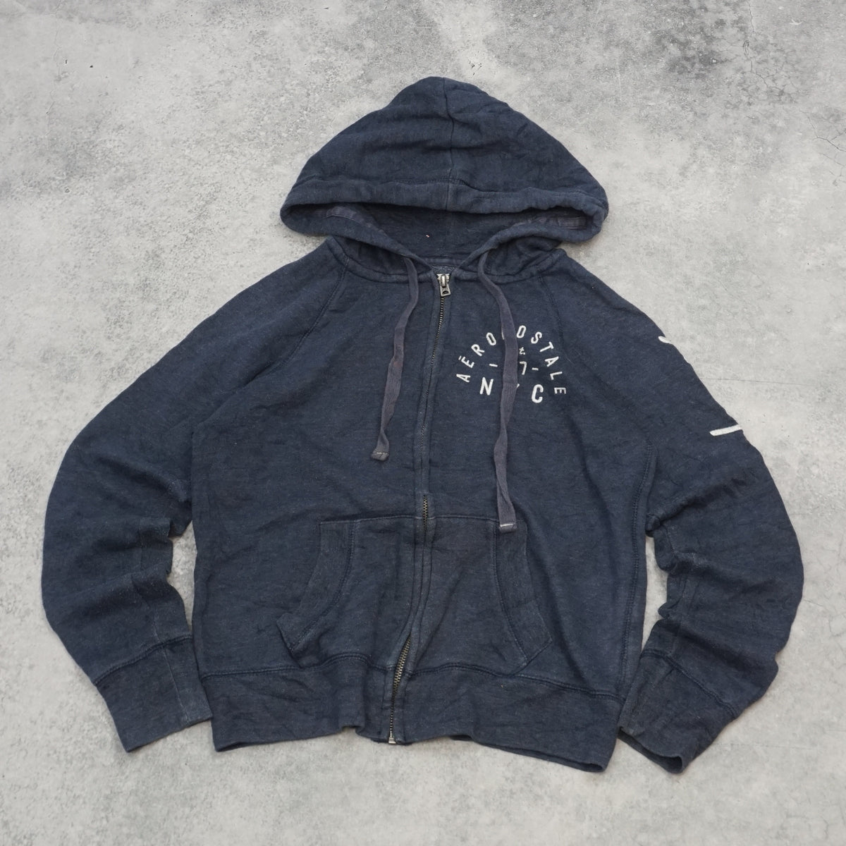 2000s Aeropostale Zip Up NYC Graphic Hoodie