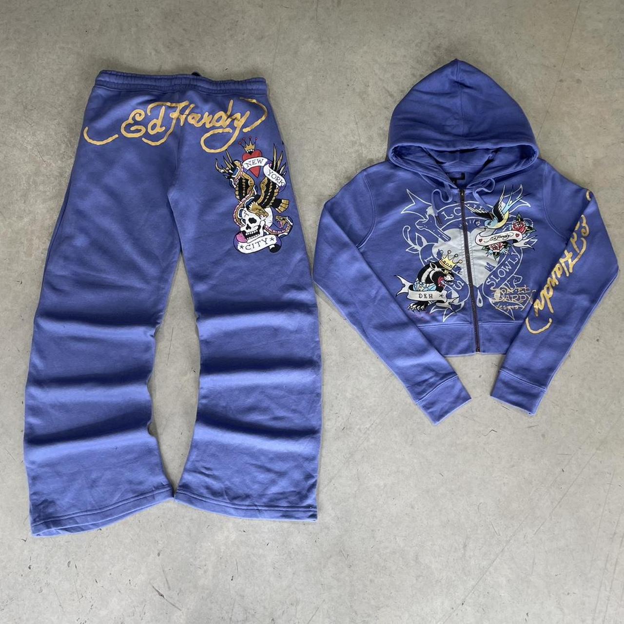 2000s Ed Hardy Graphic Hoodie