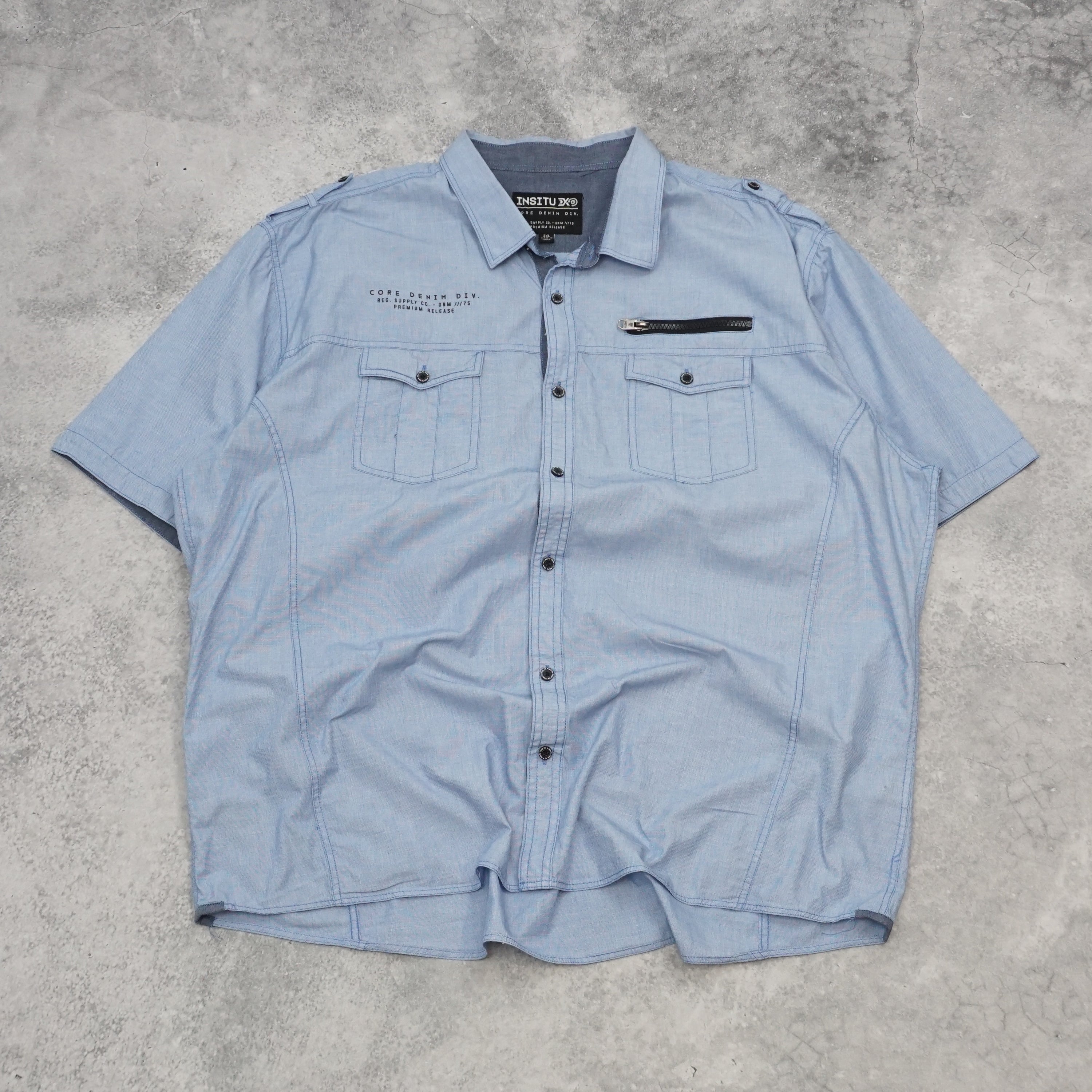 Insitu Core Denim Div Button Up
