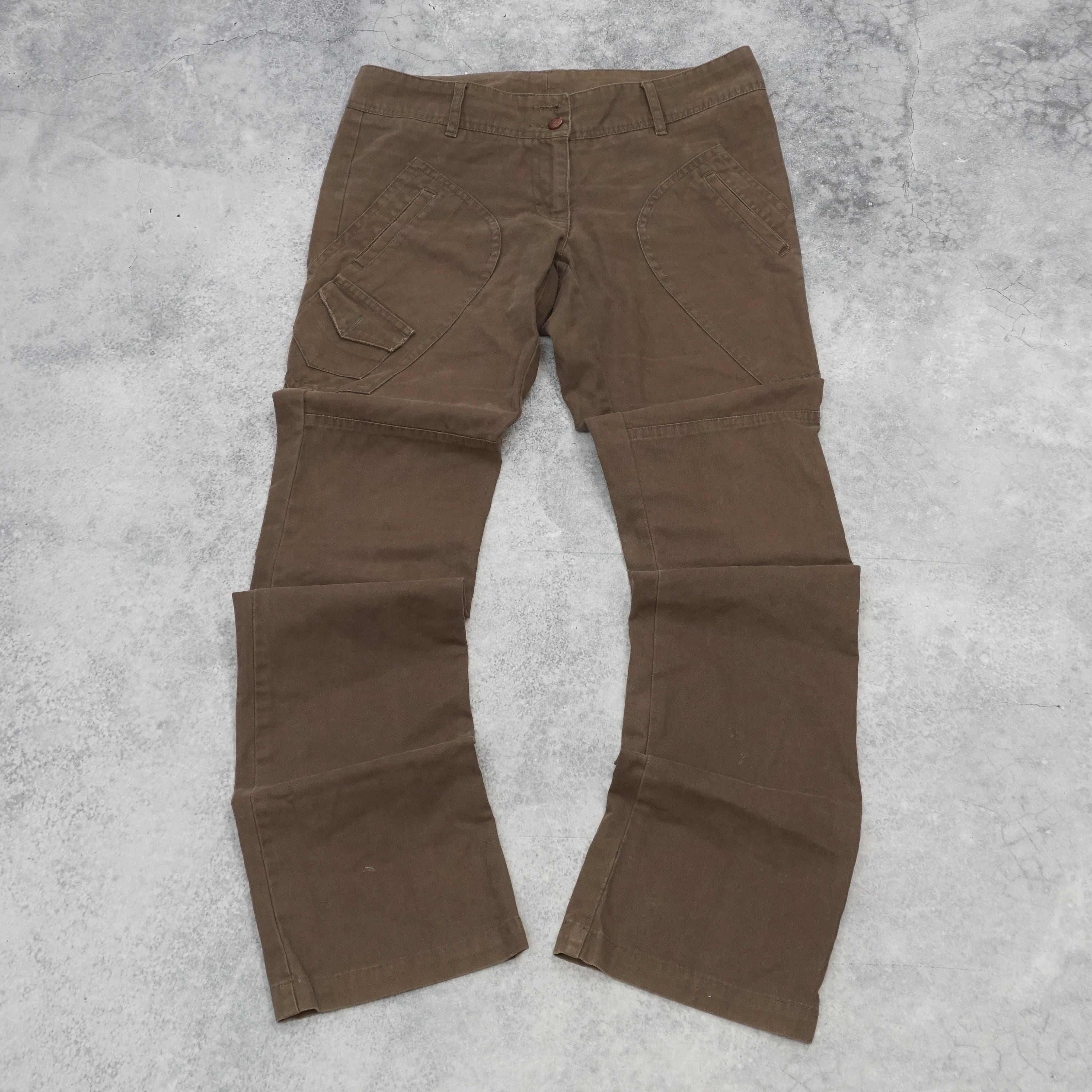 2000s United Colors Of Benetton Flared Utility Pants