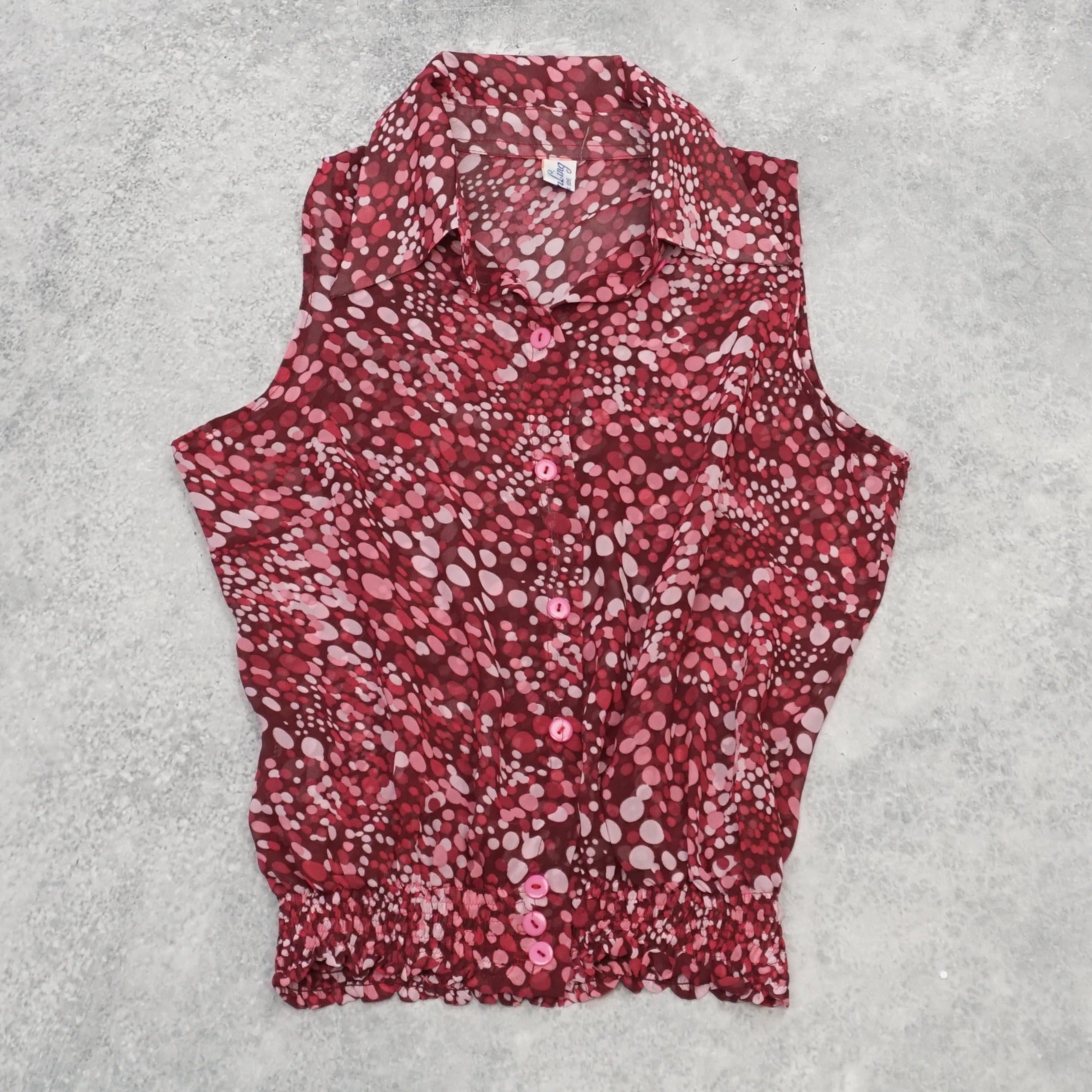 2000s Sunling Patterned Floral Top Cami