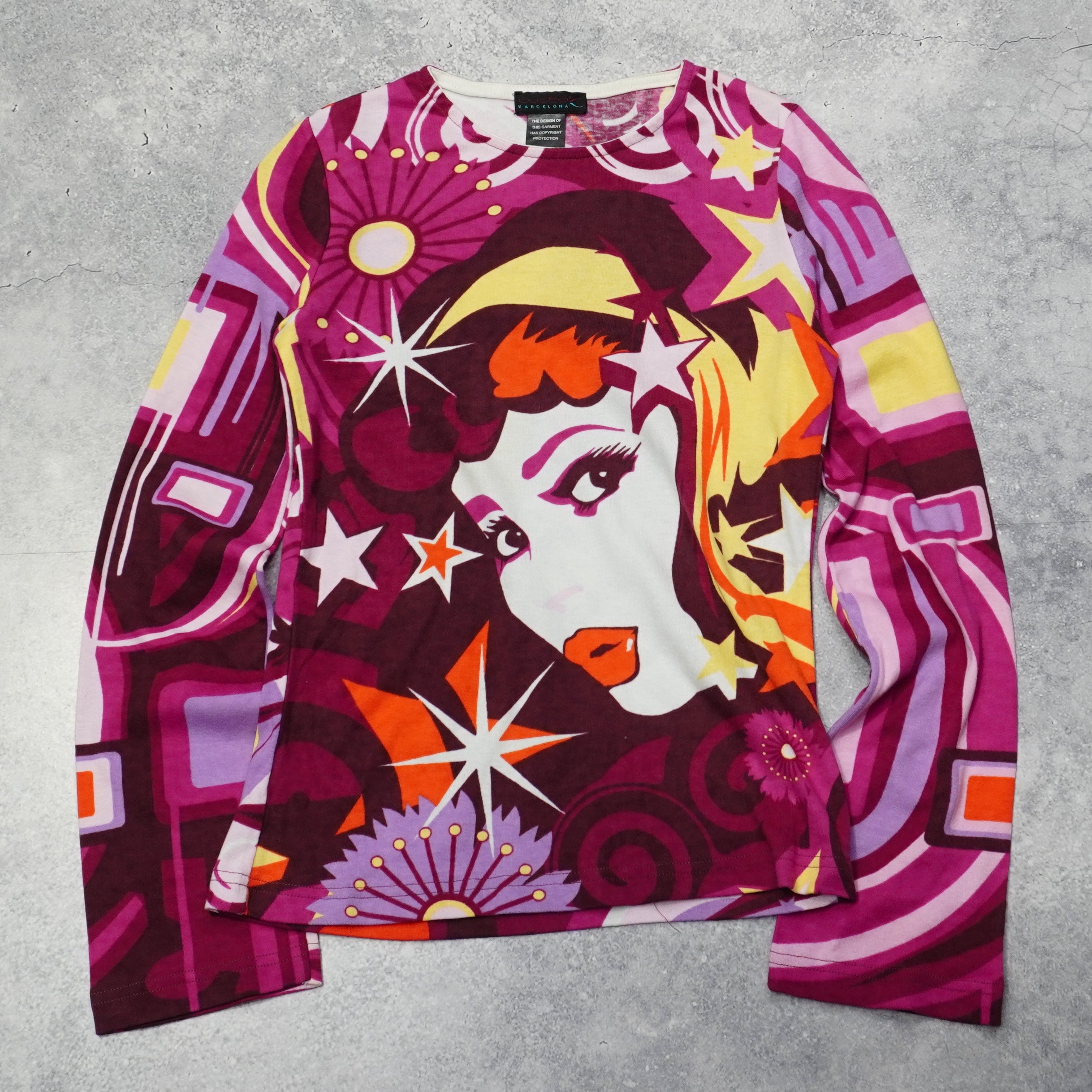 2000s Custo Barcelona Graphic Top