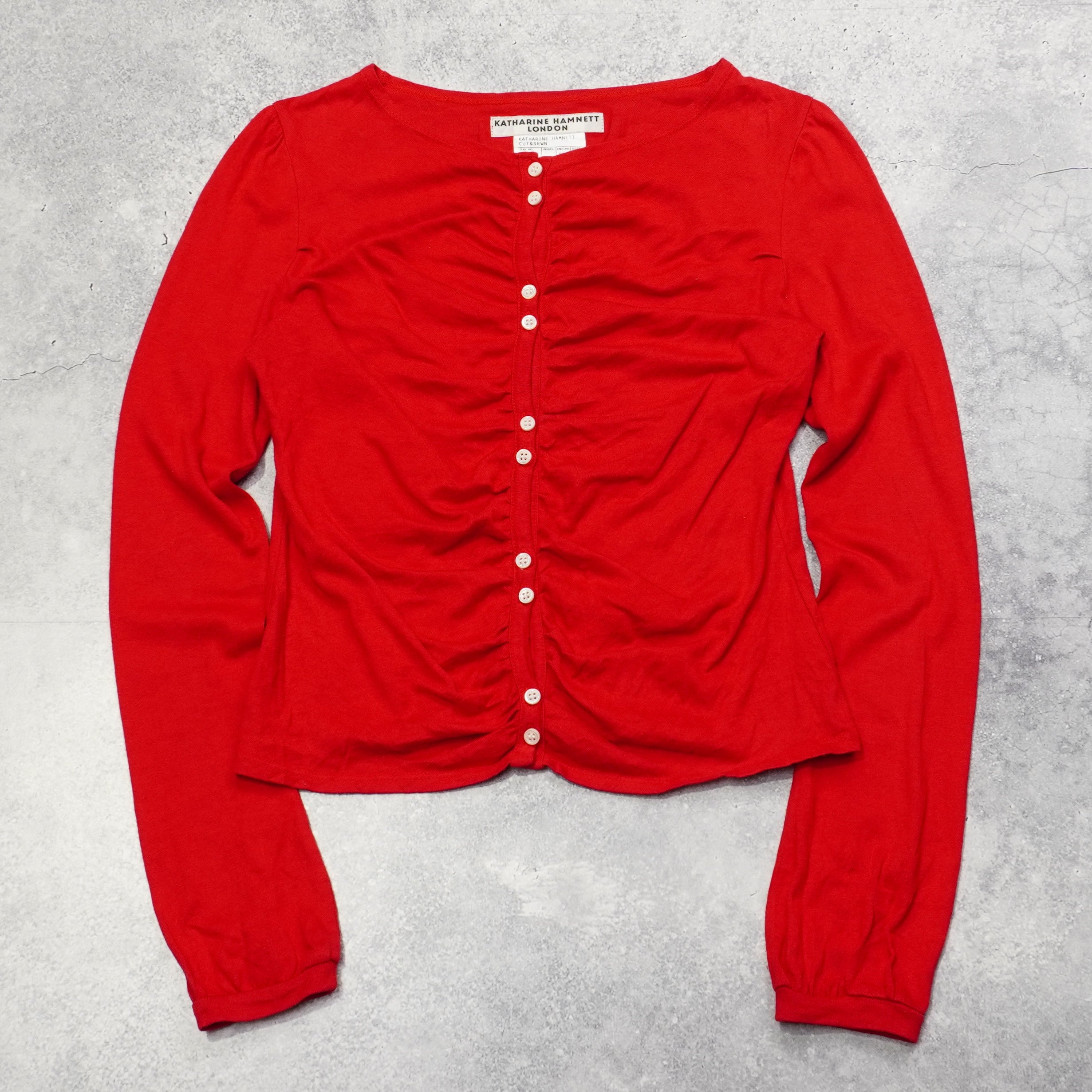 Katharine Hamnett Ruching Long Sleeve Top