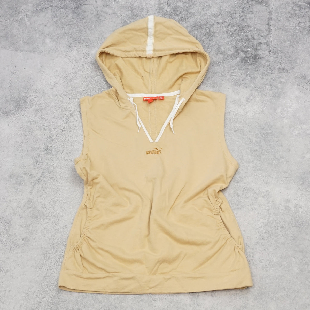 2000s Puma Sleeveless Hooded Vest Top